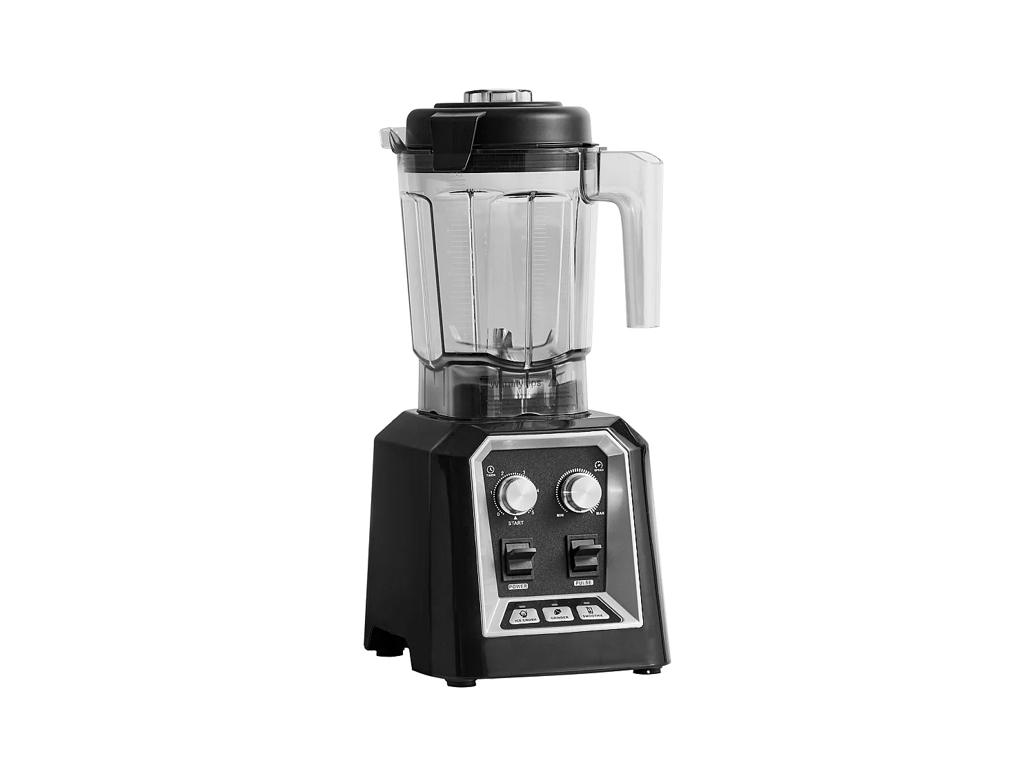 Mixeur de Comptoir Professionnel SucceBuy pour Smoothies et Milkshakes avec Bocal en Verre de 2 L, Mixeur 3 Fonctions en Acier Inoxydable