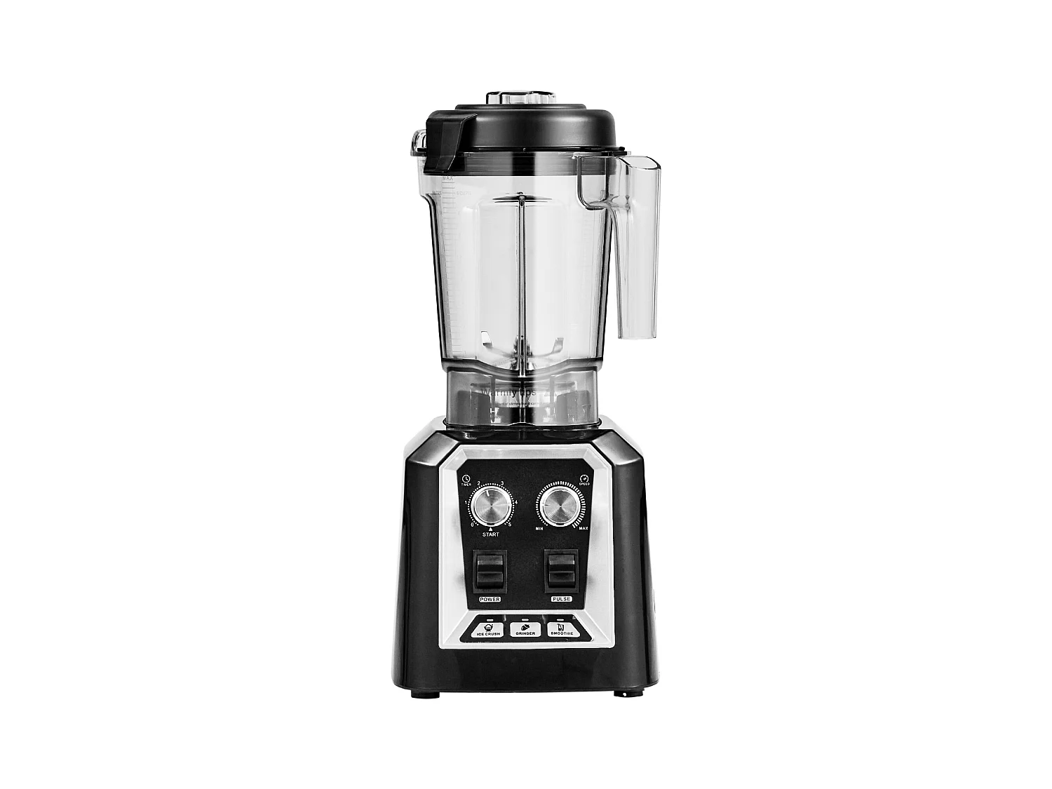 Mixeur de Comptoir Professionnel SucceBuy pour Smoothies et Milkshakes avec Bocal en Verre de 2 L, Mixeur 3 Fonctions en Acier Inoxydable