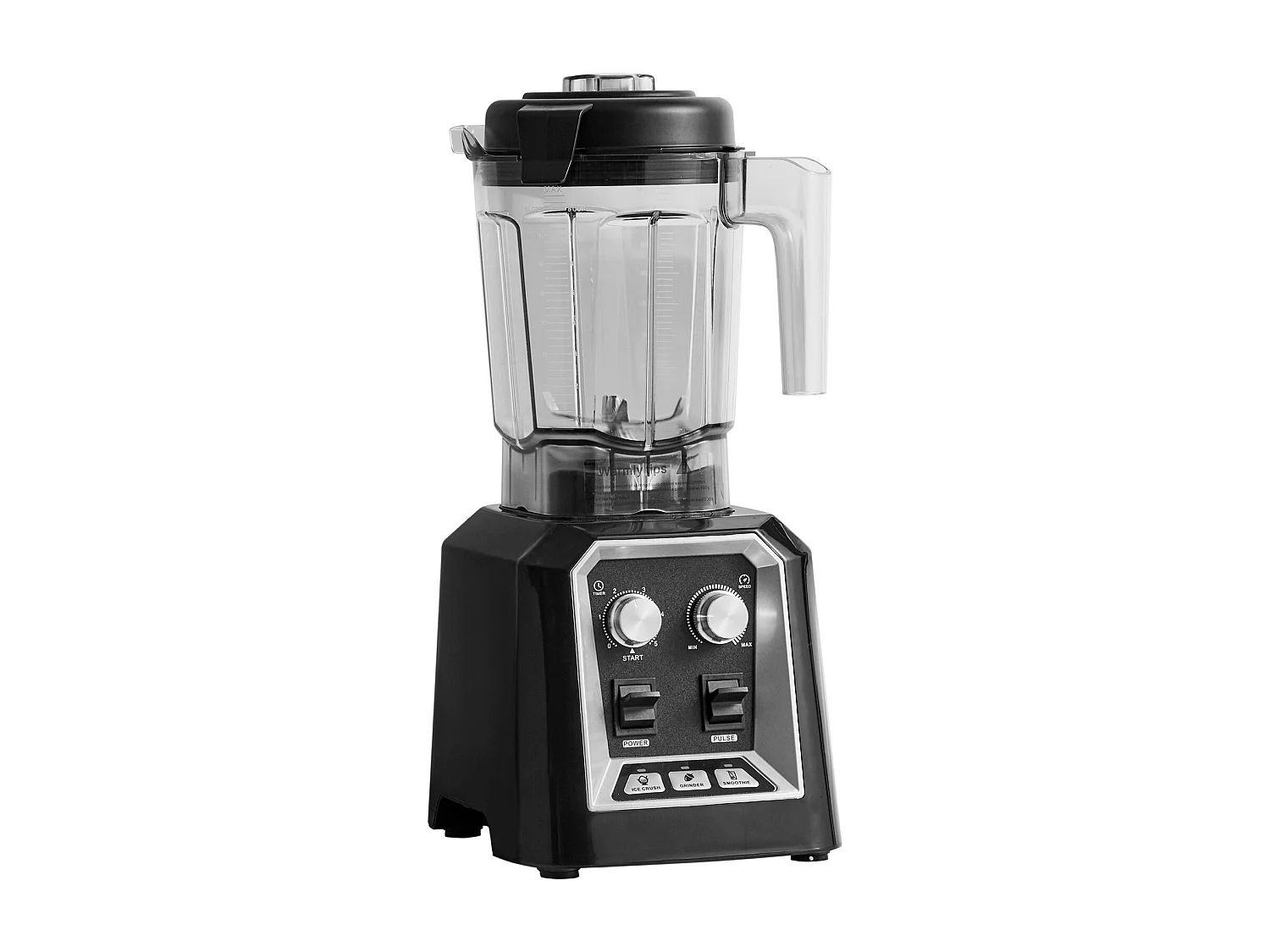 Mixeur de Comptoir Professionnel SucceBuy pour Smoothies et Milkshakes avec Bocal en Verre de 2 L, Mixeur 3 Fonctions en Acier Inoxydable