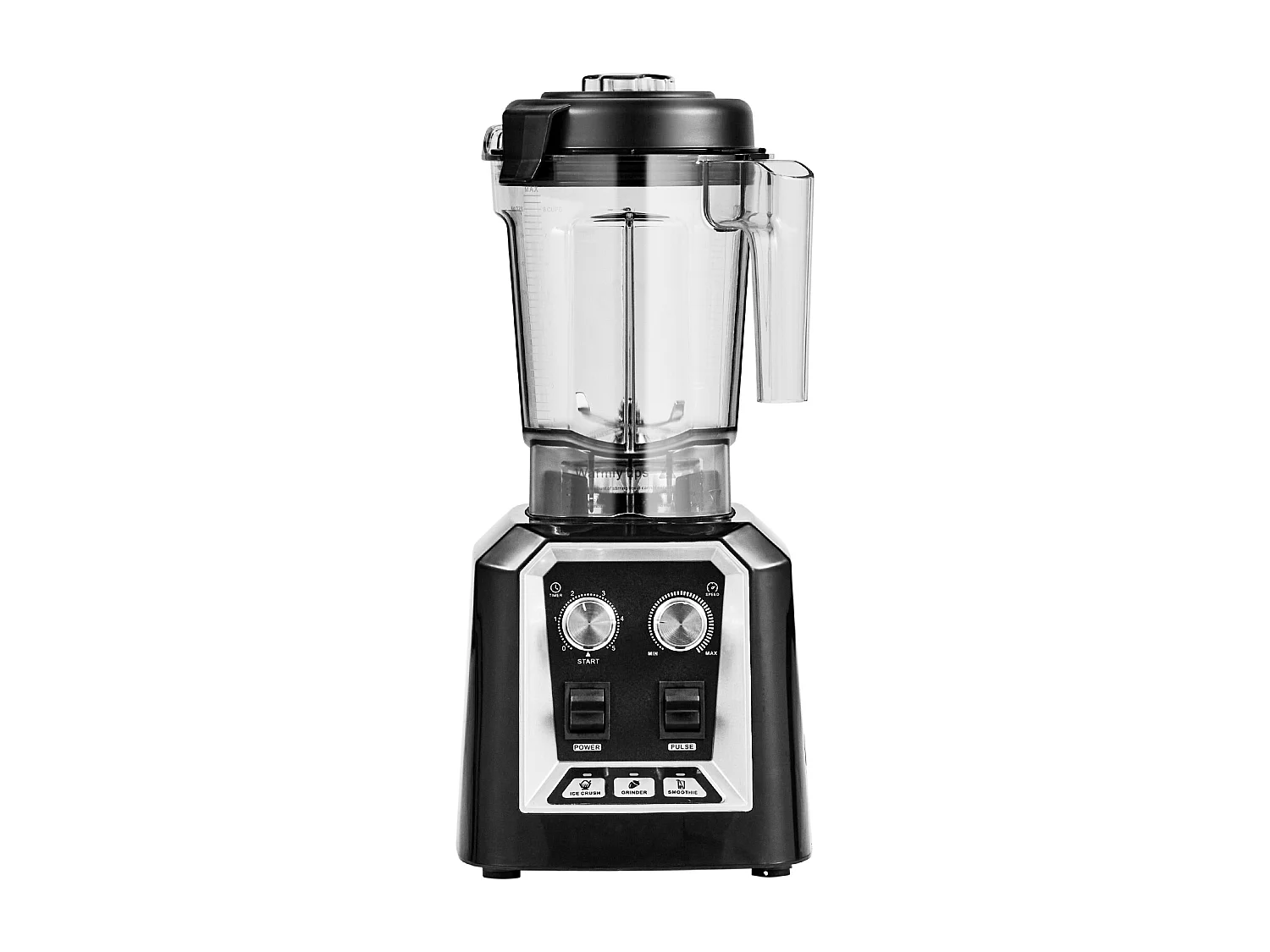 Mixeur de Comptoir Professionnel SucceBuy pour Smoothies et Milkshakes avec Bocal en Verre de 2 L, Mixeur 3 Fonctions en Acier Inoxydable
