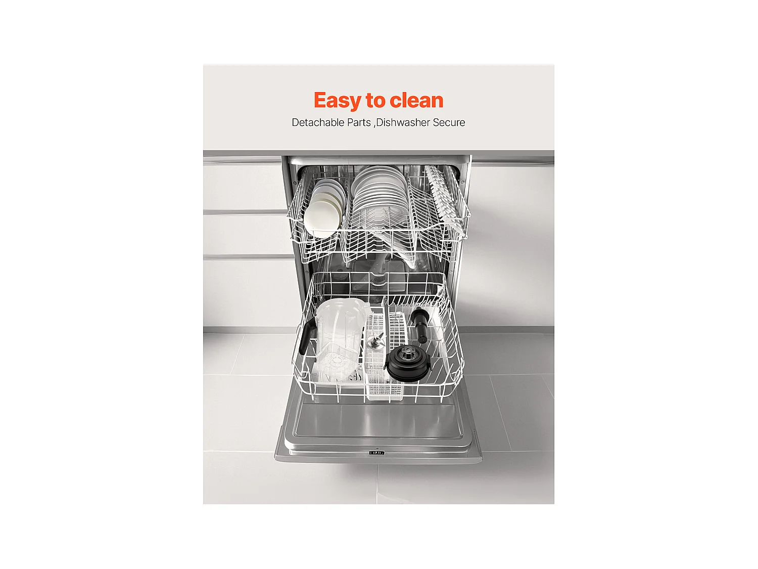 Mixeur SucceBuy 2.4 L 1600 W pour Smoothies – Mixeur de Cuisine avec Moteur Puissant pour une Transformation Multifonctionnelle des Aliments