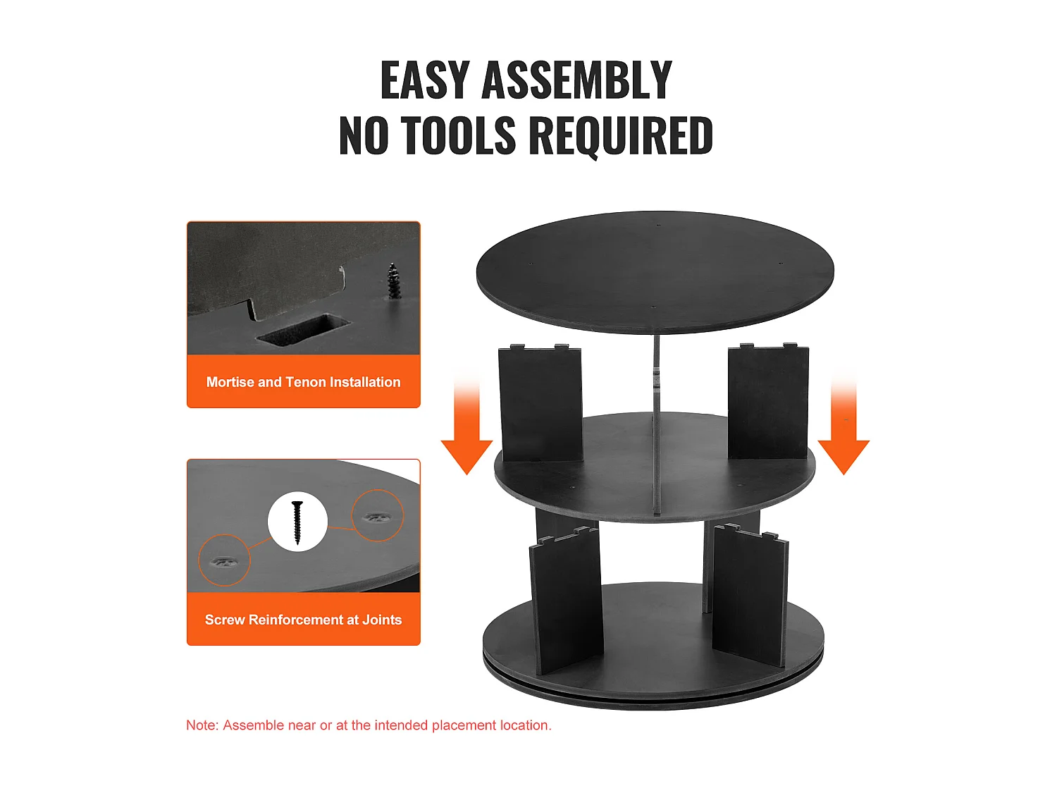 Sapateira SucceBuy Sapateira Giratória de 5 Níveis, Suporte de Exposição de Sapatos Giratório de 360°, Carrossel de Armazenamento Giratório, Preto