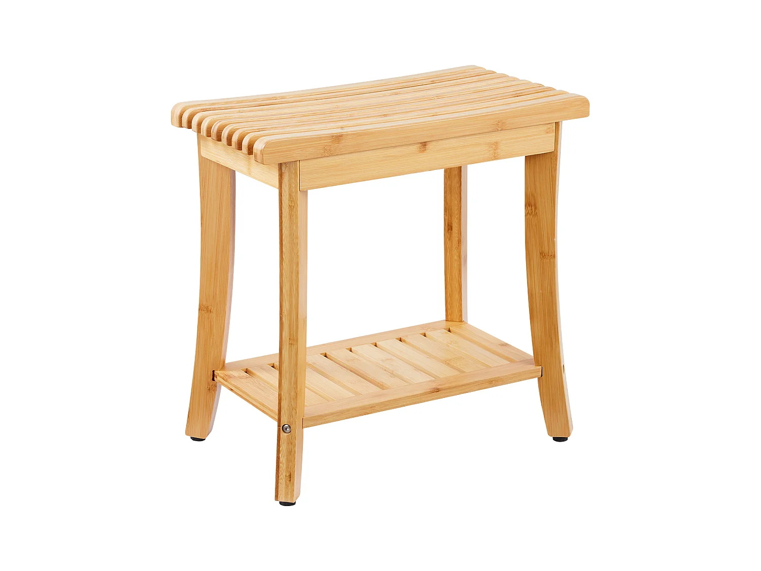 Banc de Douche en bambou SucceBuy, 48 x 29 x 46 cm, Chaise pour Salle de Bain