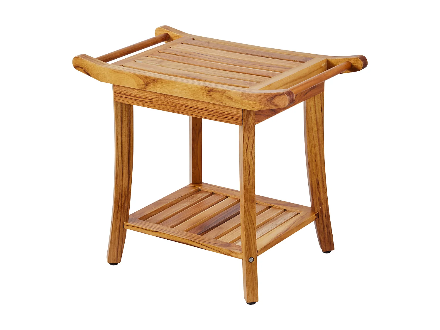 Duschenstuhl aus Polyholz SucceBuy, 56 x 37 x 47 cm, Badezimmertstuhl