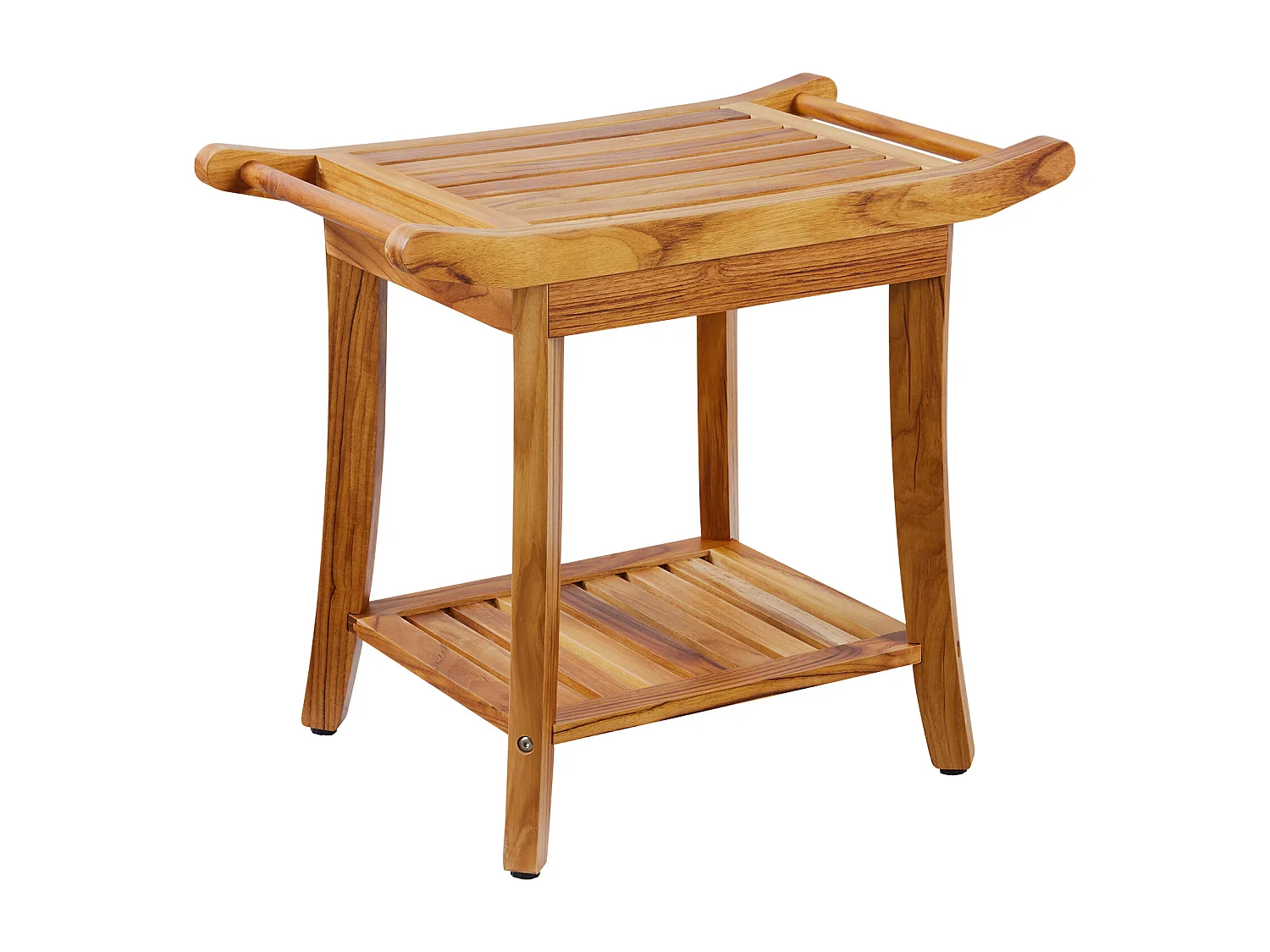 Duschenstuhl aus Polyholz SucceBuy, 56 x 37 x 47 cm, Badezimmertstuhl