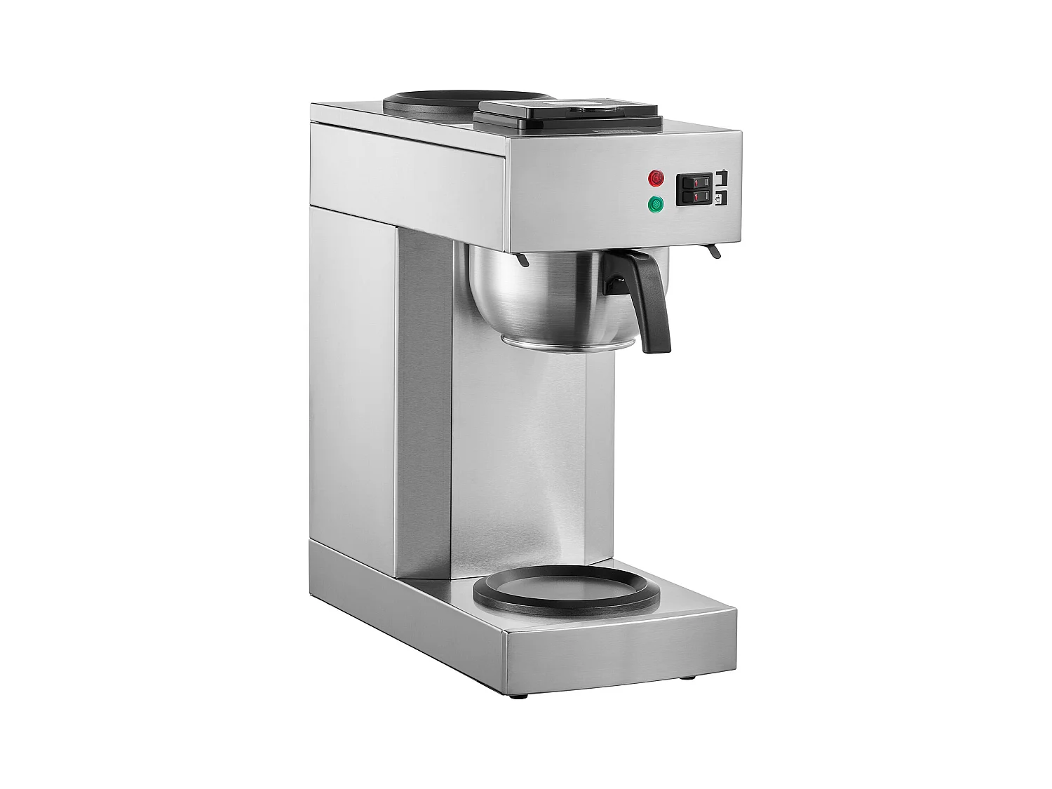 Cafetière à Filtre Commerciale SucceBuy 12 Tasses, 2 Carafes en Verre et 2 Réchauds