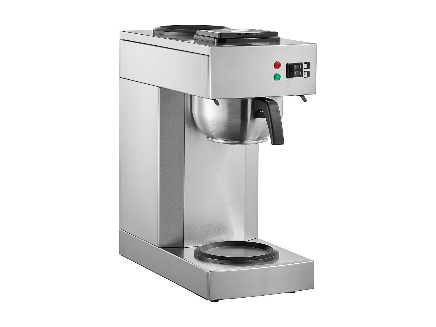 Cafetera de Filtro Comercial SucceBuy 12 Tazas, 2 Garrafas de Vidrio y 2 Calentadores