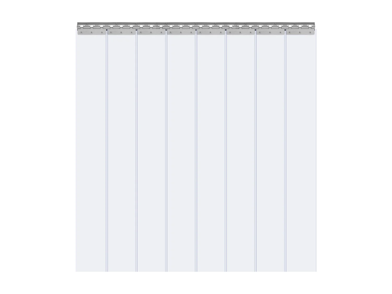 Strokendeurgordijn SucceBuy PVC Strokengordijn 122 x 213.4 cm voor Koel-/Vriezerrol Doorzichtig Plastic