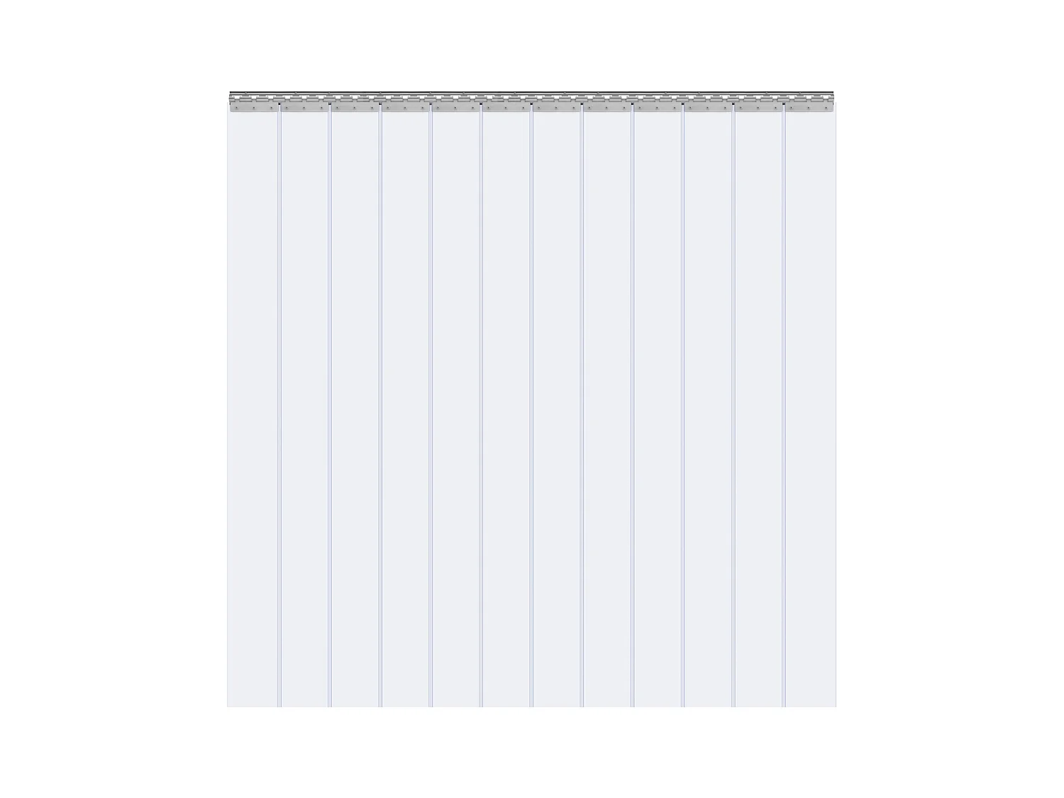 Strokendeurgordijn SucceBuy Strokengordijn, PVC Deurgordijn, 183 x 244 cm voor Koel- en Vrieskast, Transparant Plastic