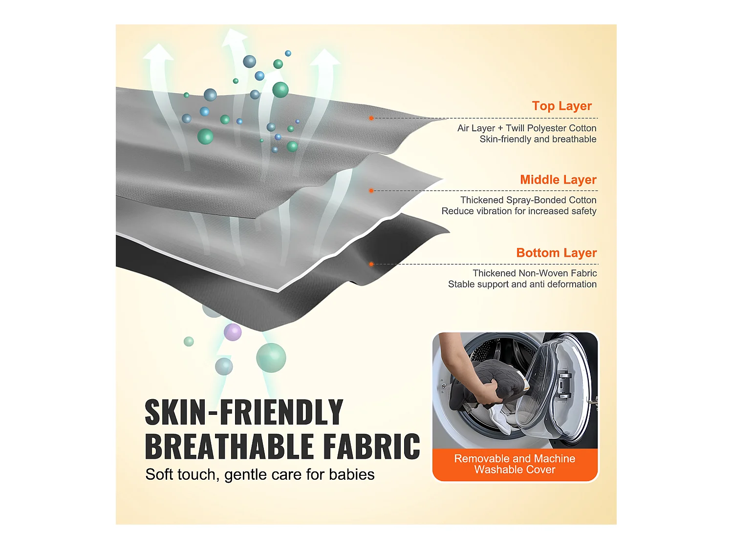 Transat Bébé, SucceBuy Transat pour Bébé avec Siège Pliant et 2 Angles d'Inclinaison