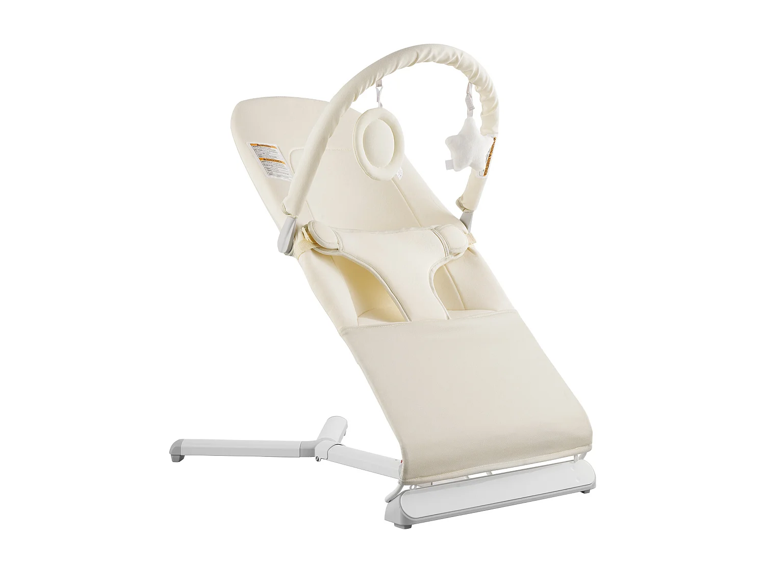 Baby Bouncer, SucceBuy Opvouwbare Baby Bouncer voor Baby's van 0-9 Maanden met Speelstang