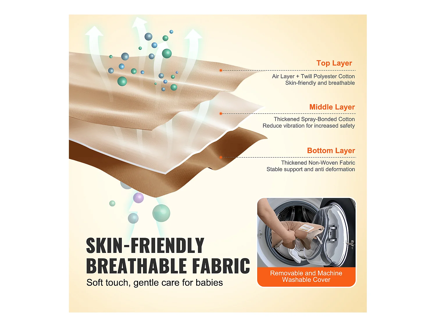 Transat Bébé, SucceBuy Transat pour Bébé avec Siège Pliant et 2 Angles d'Inclinaison