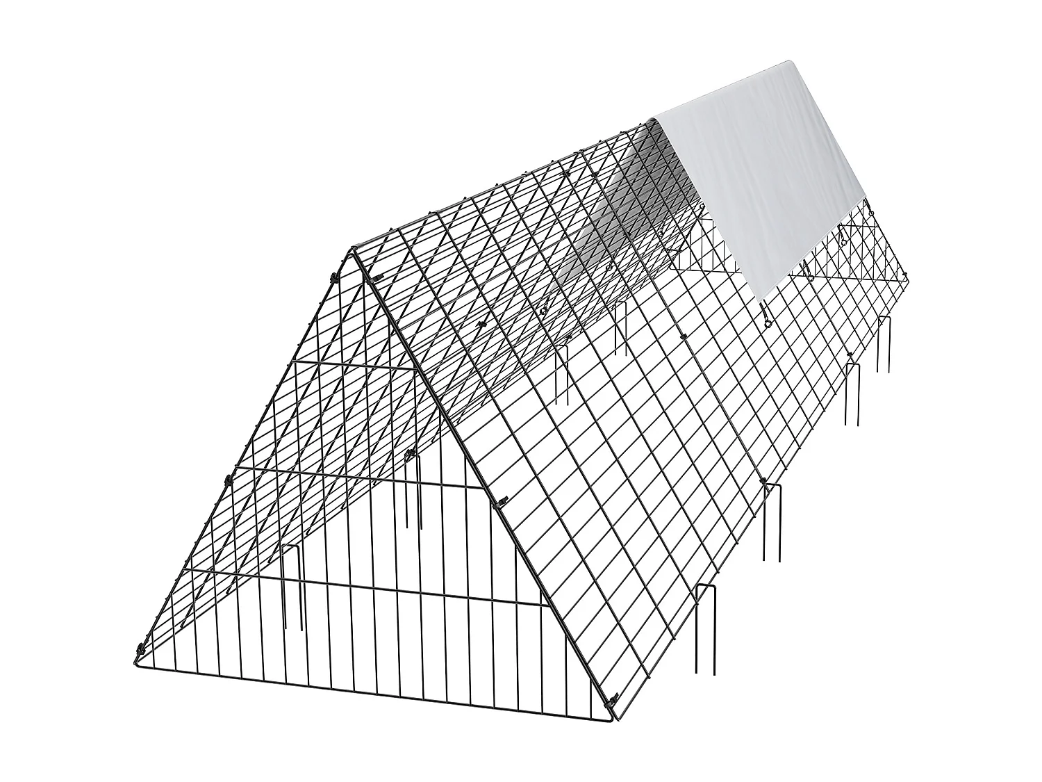 Recinto del Pollaio SucceBuy,  762 x 180 x 156 cm, Tunnel Esterno Portatile, per Polli, Anatre, Conigli, Verdure