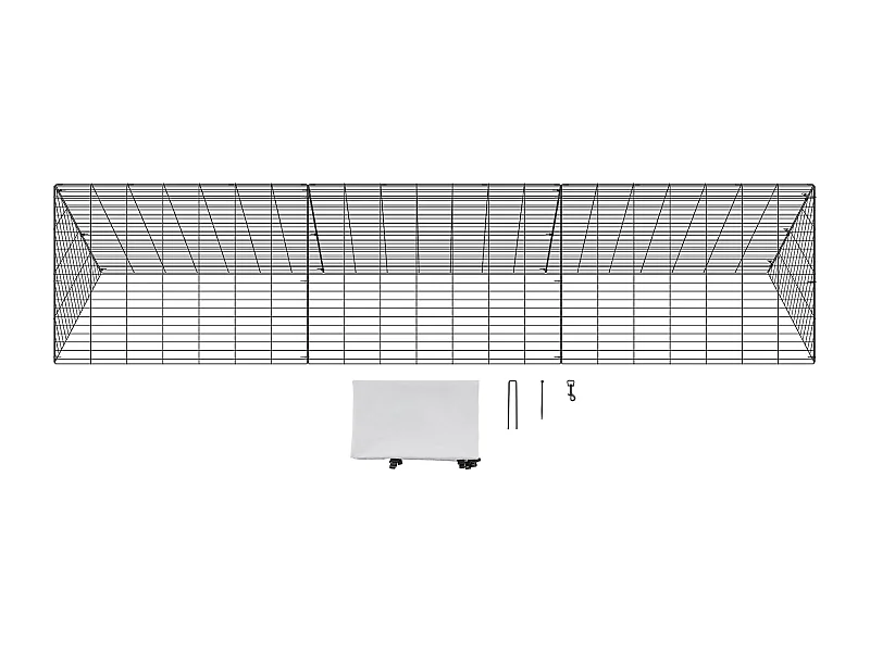 Recinto del Pollaio SucceBuy,  762 x 180 x 156 cm, Tunnel Esterno Portatile, per Polli, Anatre, Conigli, Verdure