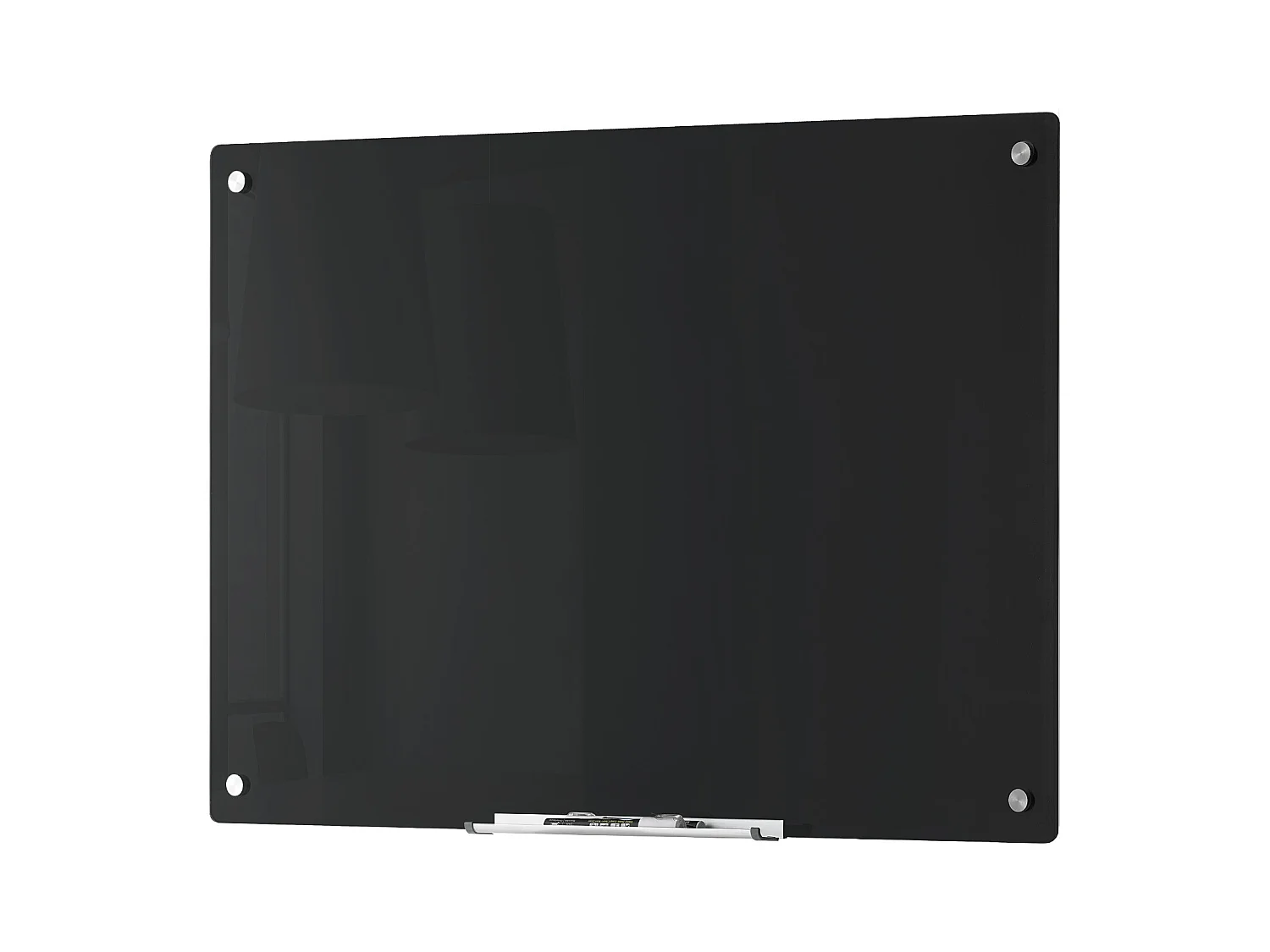 Tableau Magnétique en Verre Noir SucceBuy, 90 x 60 cm, Effaçable à Sec Sans Cadre