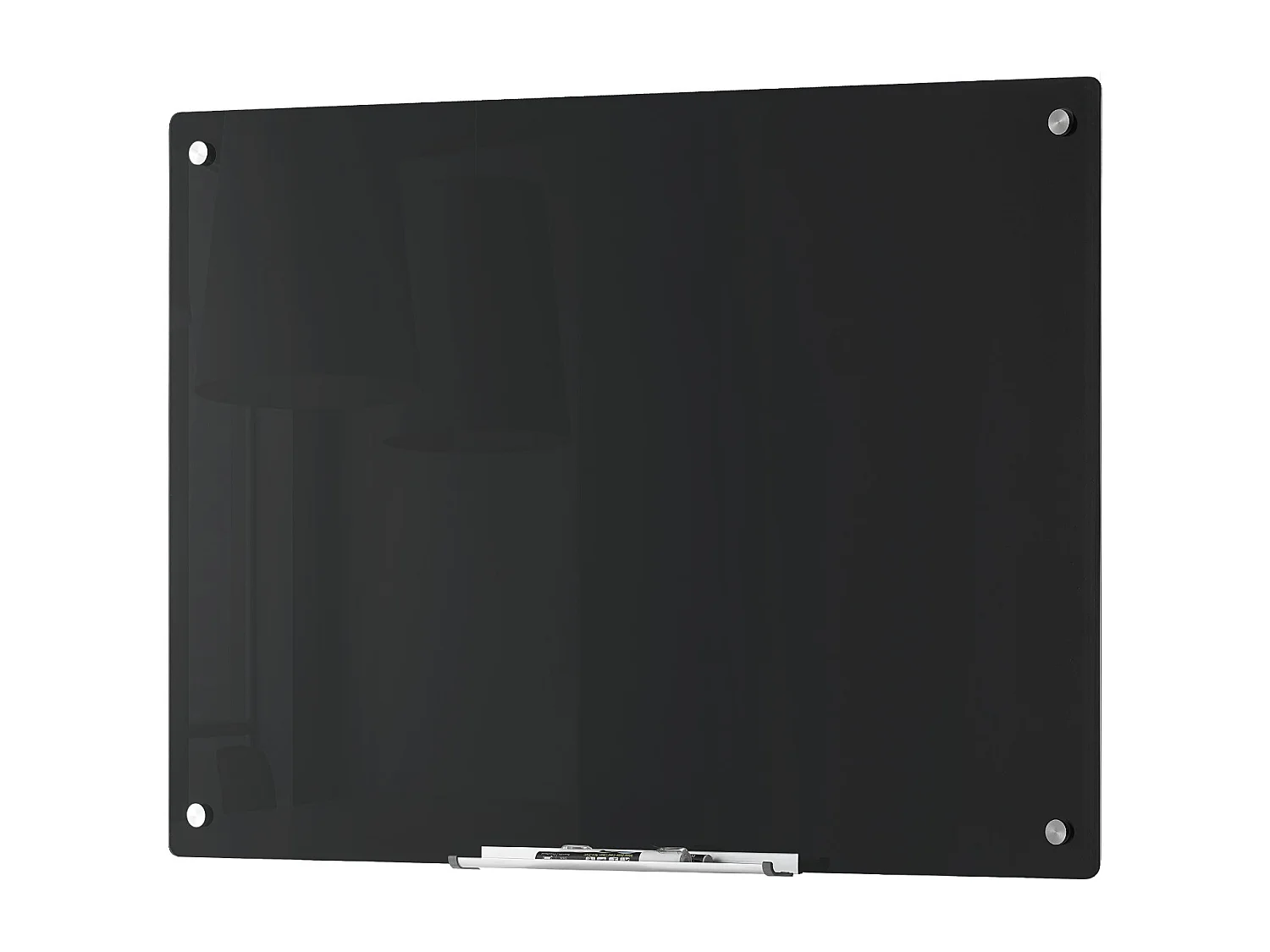 Czarna Szklana Tablica Magnetyczna SucceBuy, 90 x 60 cm, Suchościeralna, Bez Ramy