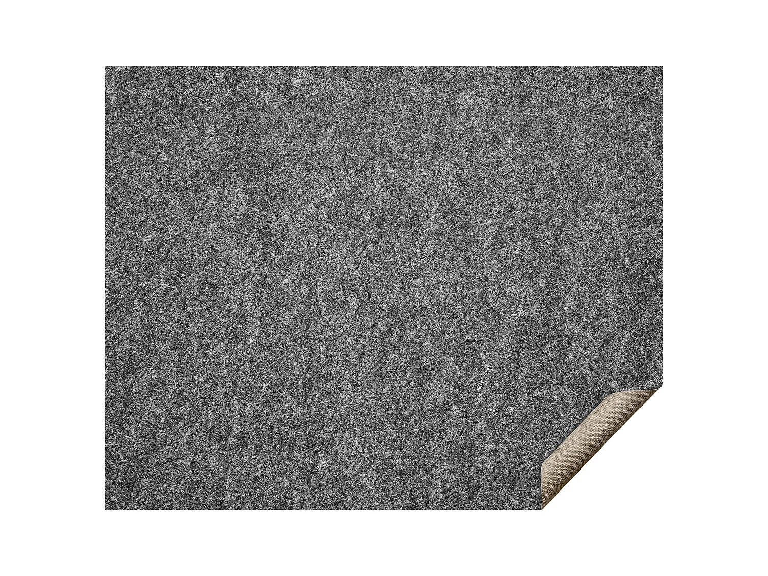 Tapis Antidérapant SucceBuy, 244x306 cm, 6 mm d'Épaisseur, pour Tous les Sols, Gris