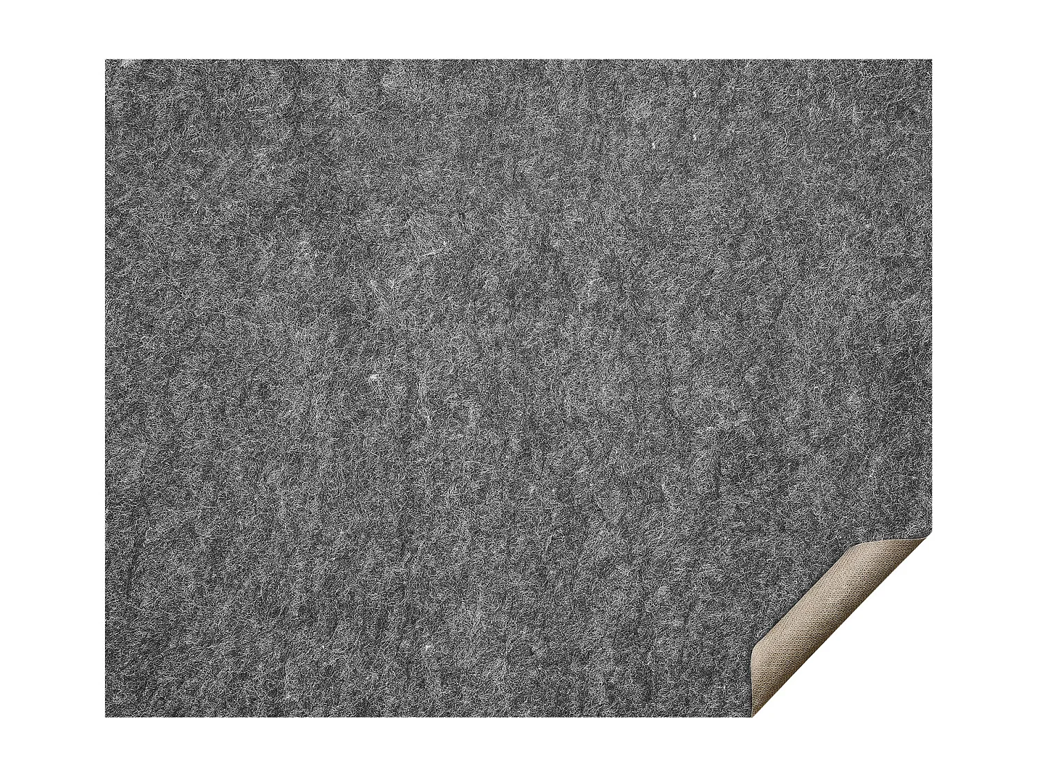 Tapis Antidérapant SucceBuy, 244x306 cm, 6 mm d'Épaisseur, pour Tous les Sols, Gris