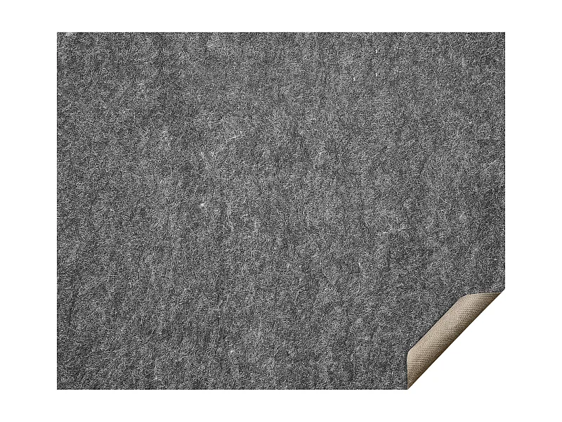Tapis Antidérapant SucceBuy, 244x306 cm, 6 mm d'Épaisseur, pour Tous les Sols, Gris