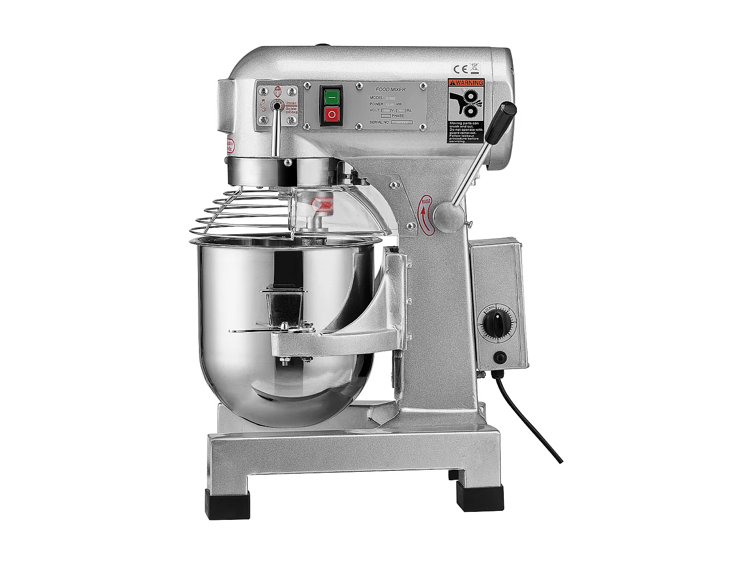 Gewerblicher Lebensmittelmixer SucceBuy, Standmixer, 28,5 L, 1100 W, 3 Geschwindigkeiten, für Restaurant, Bäckerei, Konditorei, Café