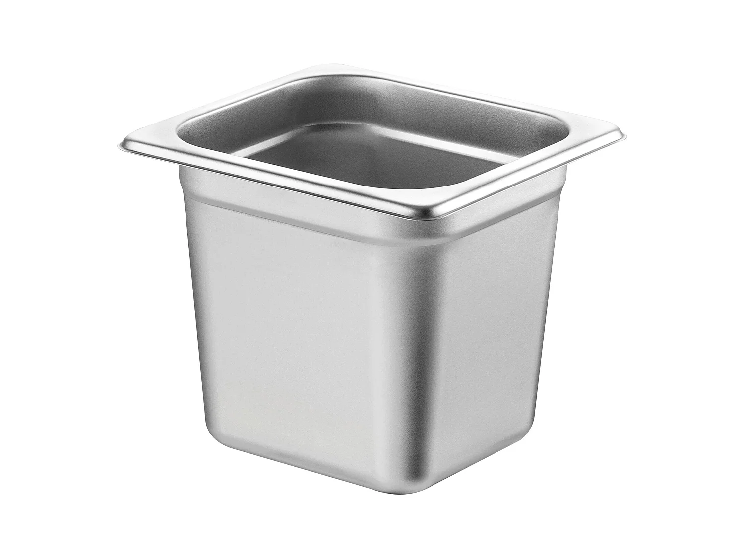 Plat SucceBuy Lot de 6 Casseroles d'Hôtel de Taille 1/6, Casserole Profonde en Acier Inoxydable de 15.24CM pour Table à Vapeur