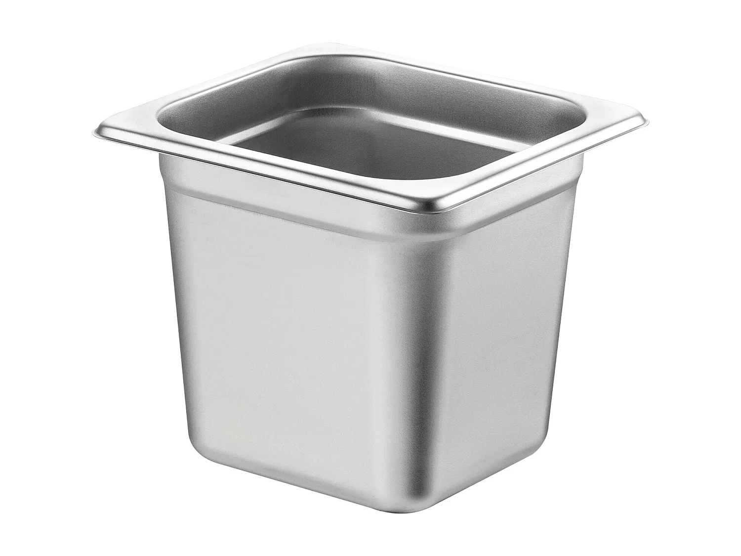 Plat SucceBuy Lot de 6 Casseroles d'Hôtel de Taille 1/6, Casserole Profonde en Acier Inoxydable de 15.24CM pour Table à Vapeur