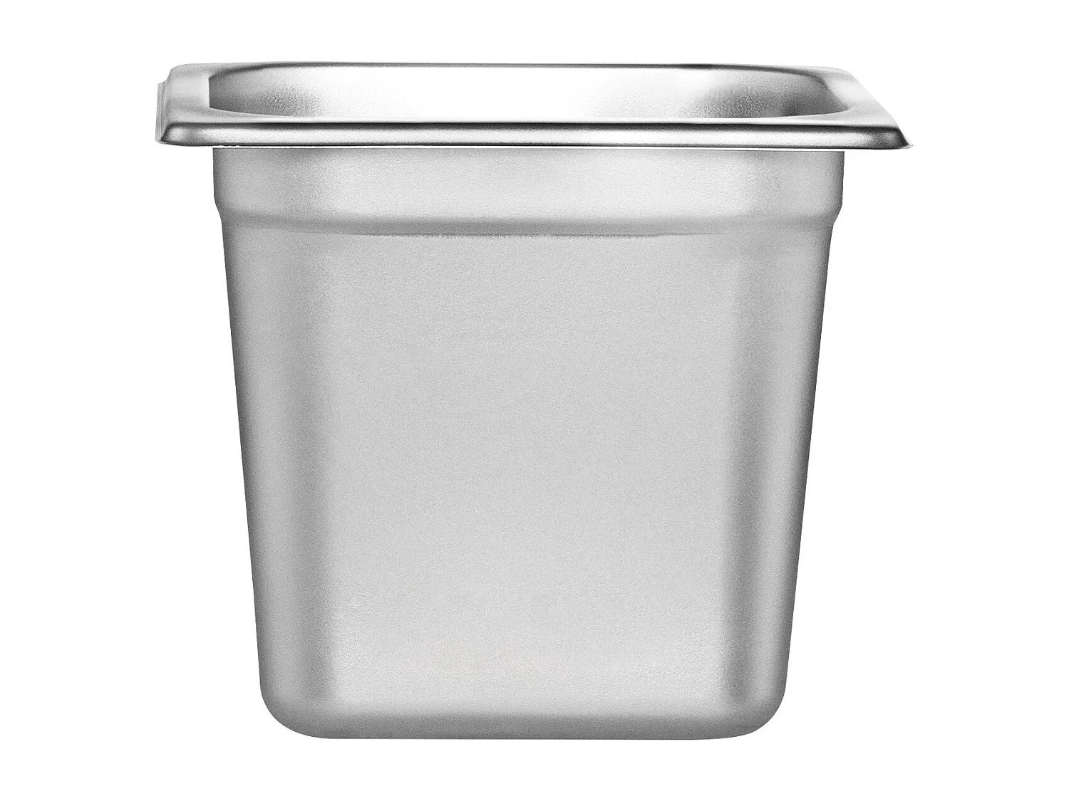 Plat SucceBuy Lot de 6 Casseroles d'Hôtel de Taille 1/6, Casserole Profonde en Acier Inoxydable de 15.24CM pour Table à Vapeur