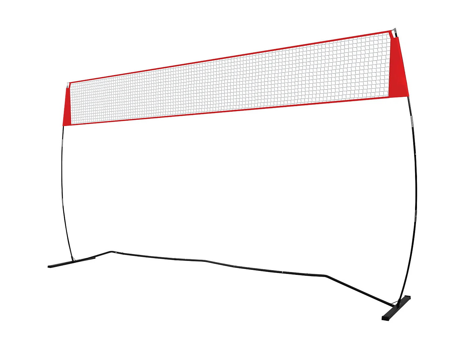 Filet de Badminton, SucceBuy Filet d'Entraînement de Volley-ball Autoportant avec Support, Utilisation Intérieure et Extérieure