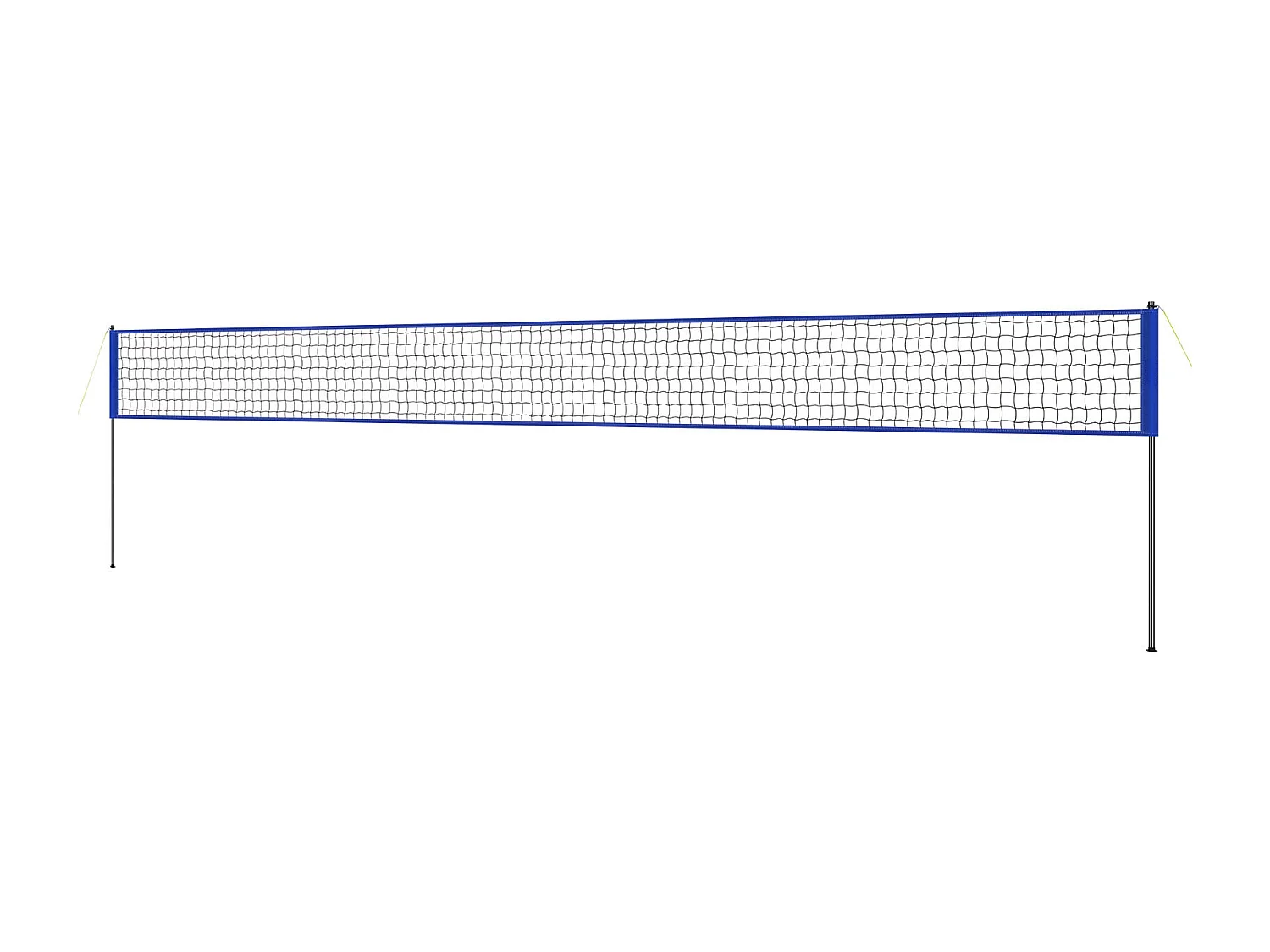 Filet de Badminton, SucceBuy Système de Filet de Volley-ball Portable d'Extérieur, Poteaux à Hauteur Réglable, Sac de Transport