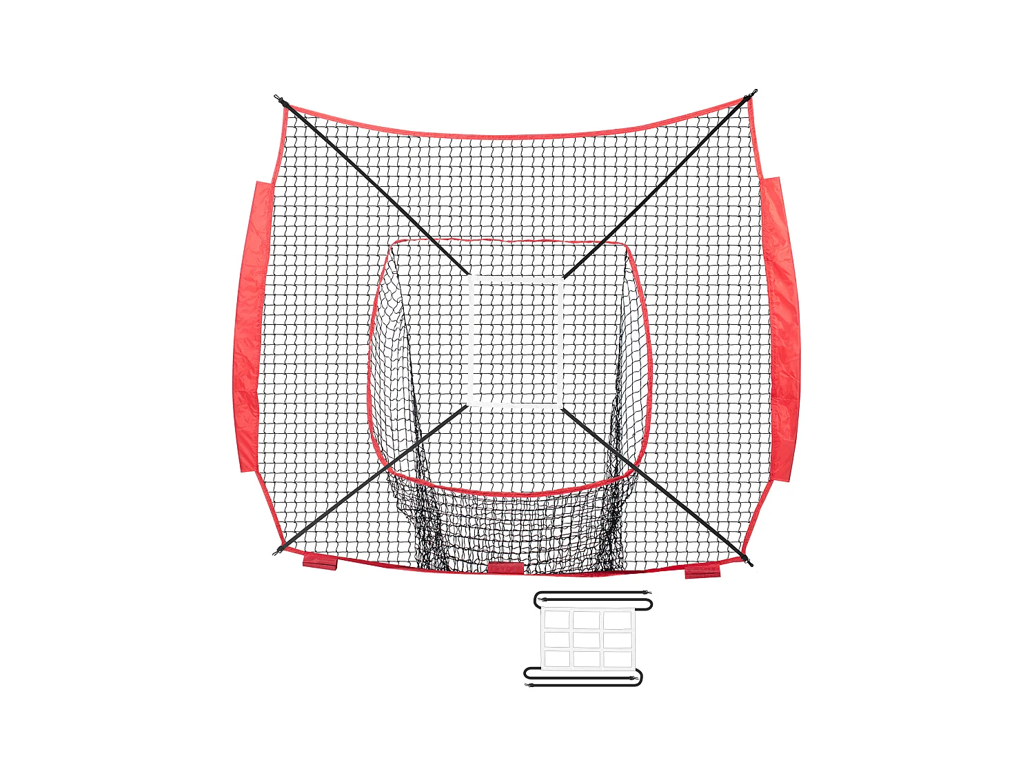 Filet d'Entraînement SucceBuy de Baseball et de Softball 213x213 CM, Aide à l'Entraînement pour Frapper et Frapper
