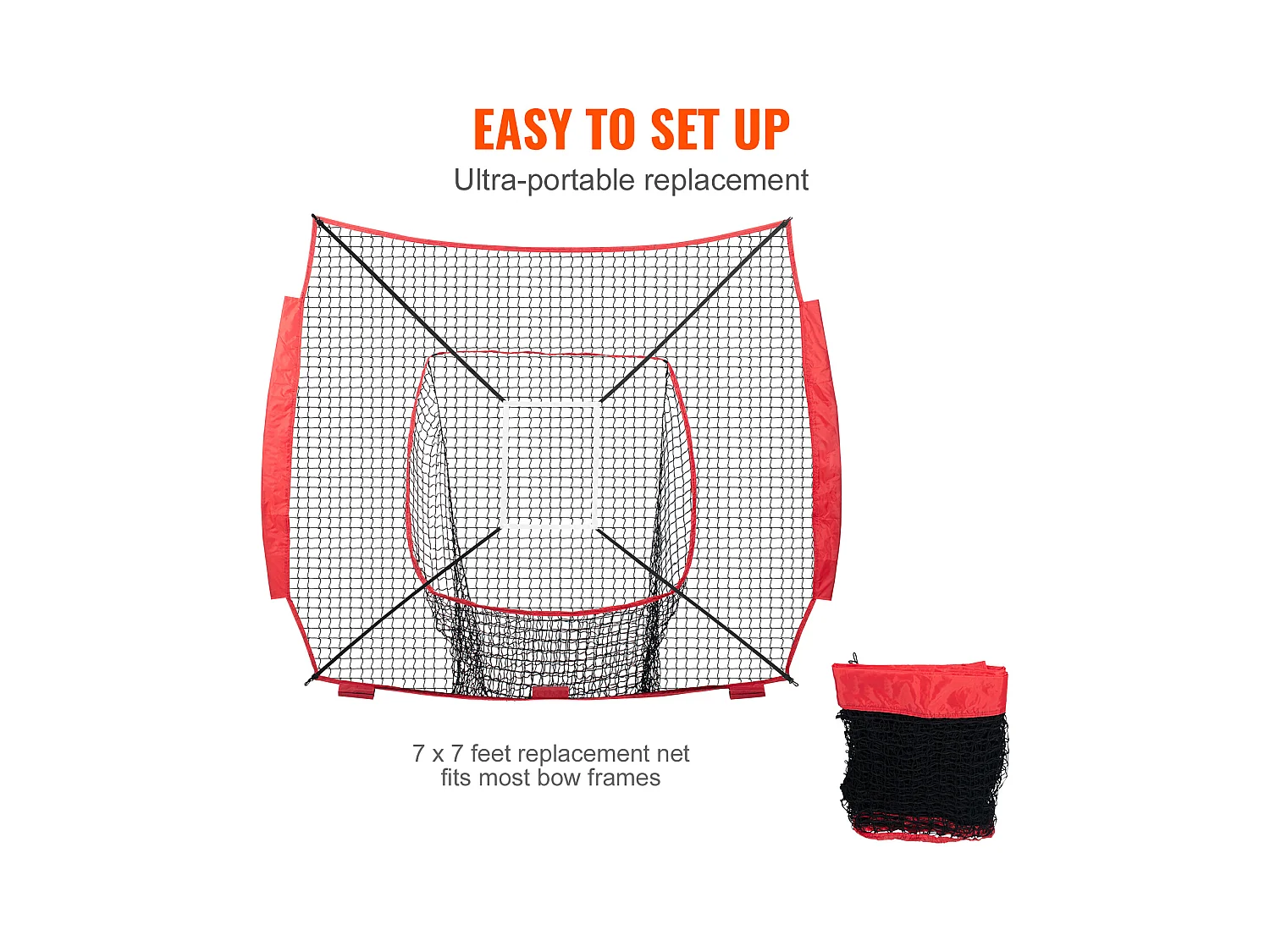 Filet d'Entraînement SucceBuy de Baseball et de Softball 213x213 CM, Aide à l'Entraînement pour Frapper et Frapper