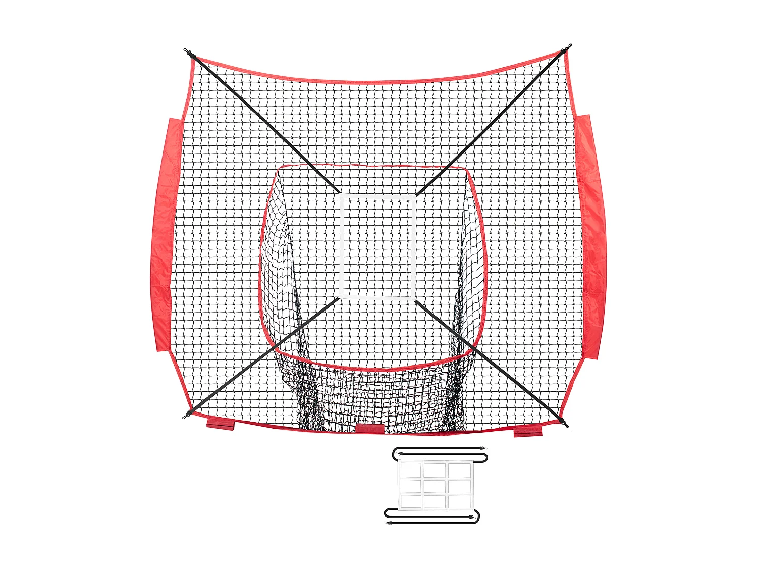 Rete di Allenamento SucceBuy di Baseball e di Softball 213x213 CM, Aiuto all'Allenamento per Schlag und Schlag