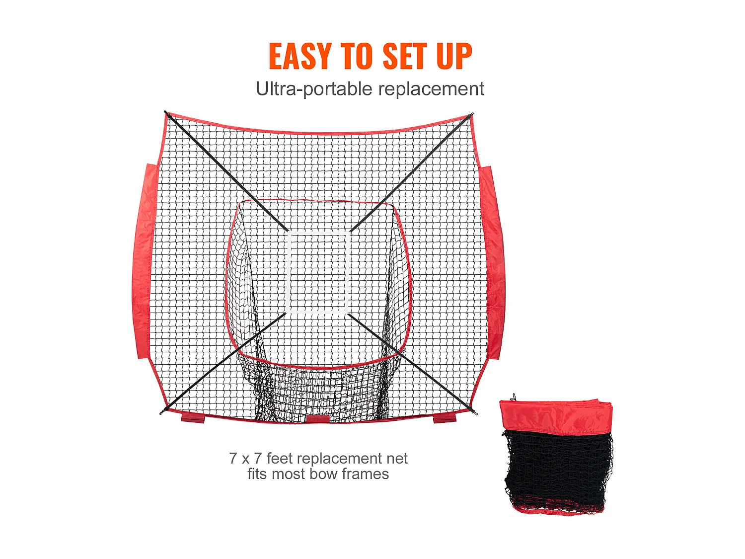 Rete di Allenamento SucceBuy di Baseball e di Softball 213x213 CM, Aiuto all'Allenamento per Schlag und Schlag