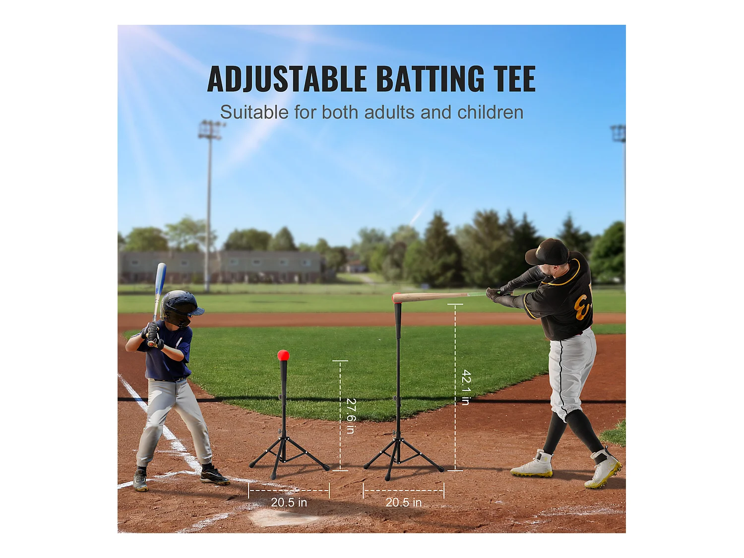 Filet d'Entraînement SucceBuy de Baseball et de Softball 213x213 cm avec Accessoires de Frappe et de Frappe pour Frapper, Frapper, Attraper