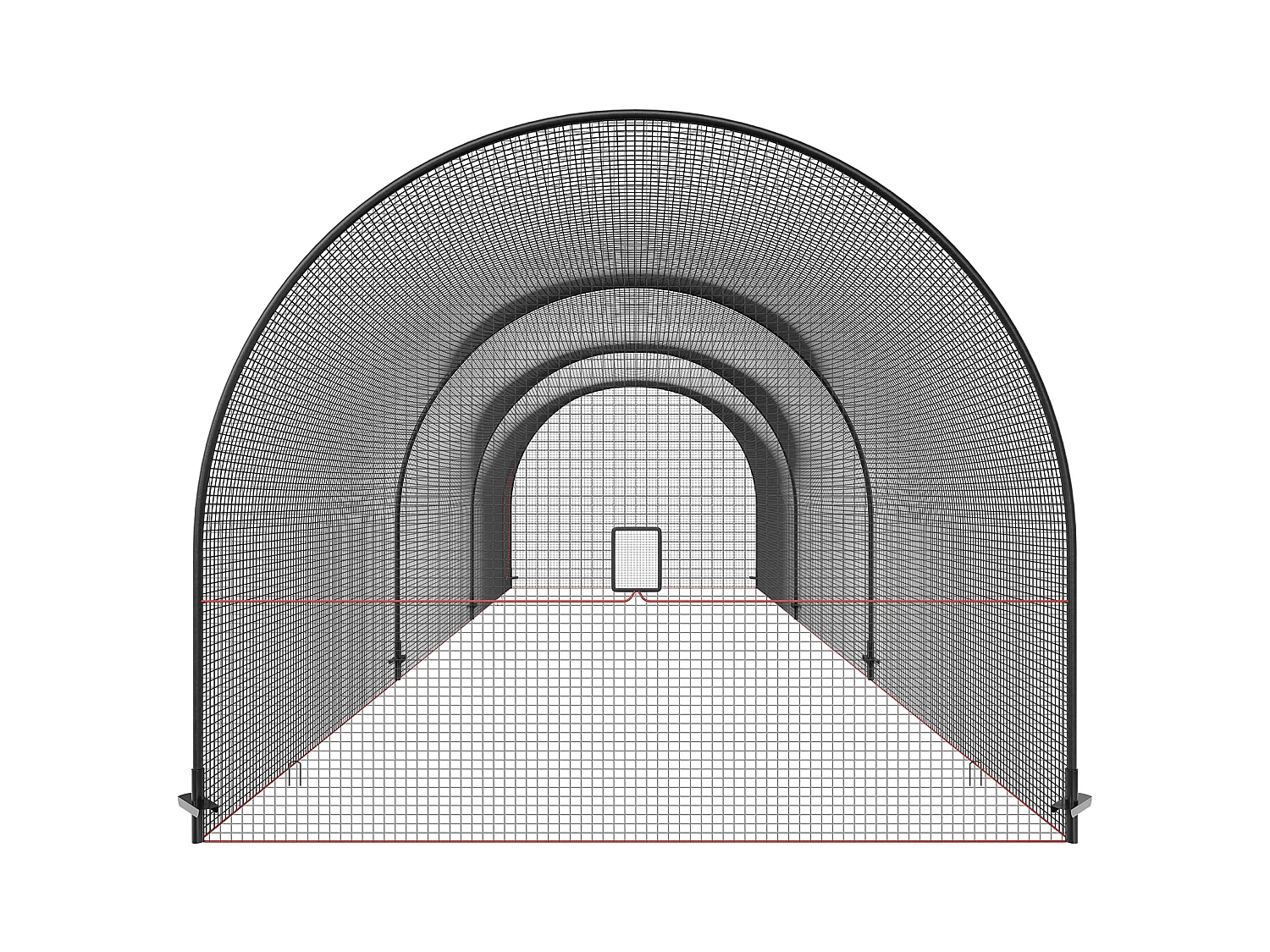 Klatka do Baseballu i Softballu SucceBuy 1006cm, Przenośna Klatka Treningowa z Torbą Transportową, Solidna Zamknięta Klatka do Rzucania dla Treningu