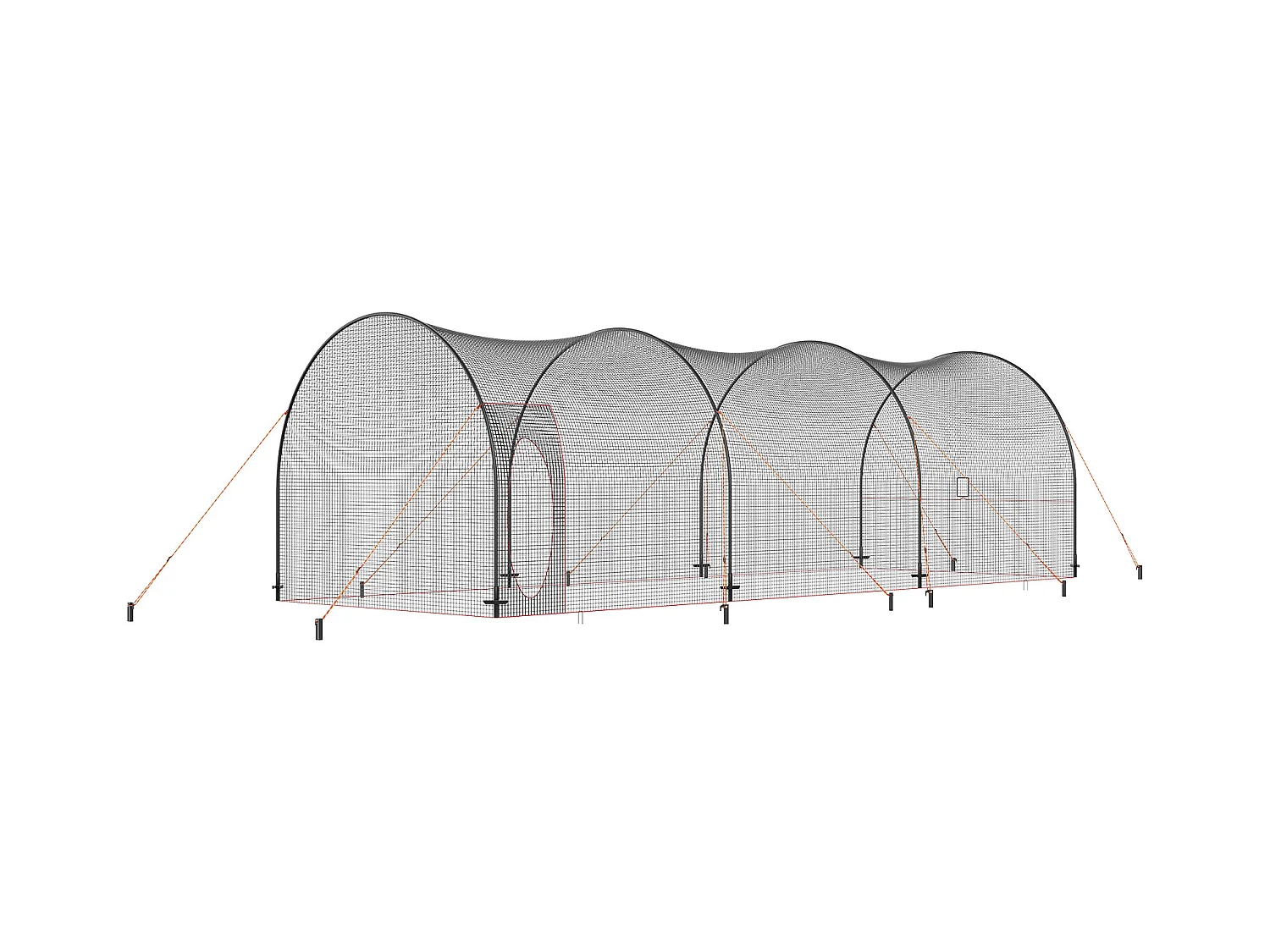 Klatka do Baseballu i Softballu SucceBuy 1006cm, Przenośna Klatka Treningowa z Torbą Transportową, Solidna Zamknięta Klatka do Rzucania dla Treningu