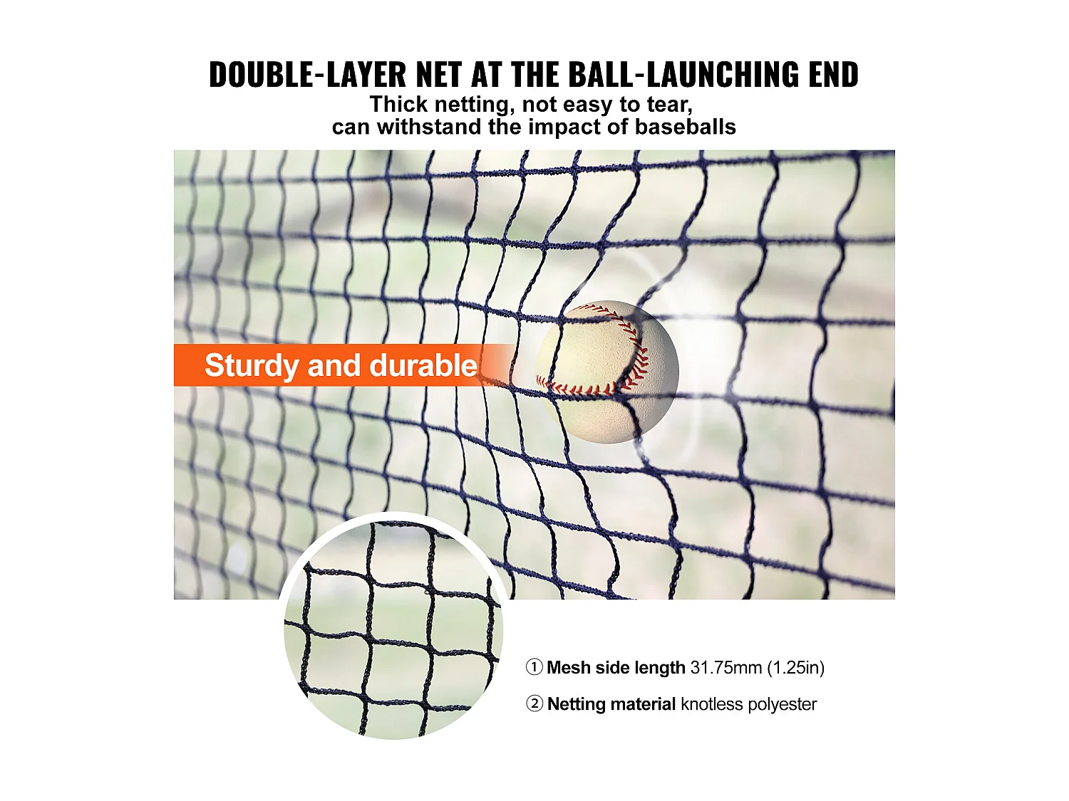 Cage de Baseball et Softball SucceBuy 1006cm, Cage d'Entraînement Portable avec Sac de Transport, Cage de Lancer Fermée Robuste pour l'Entraînement