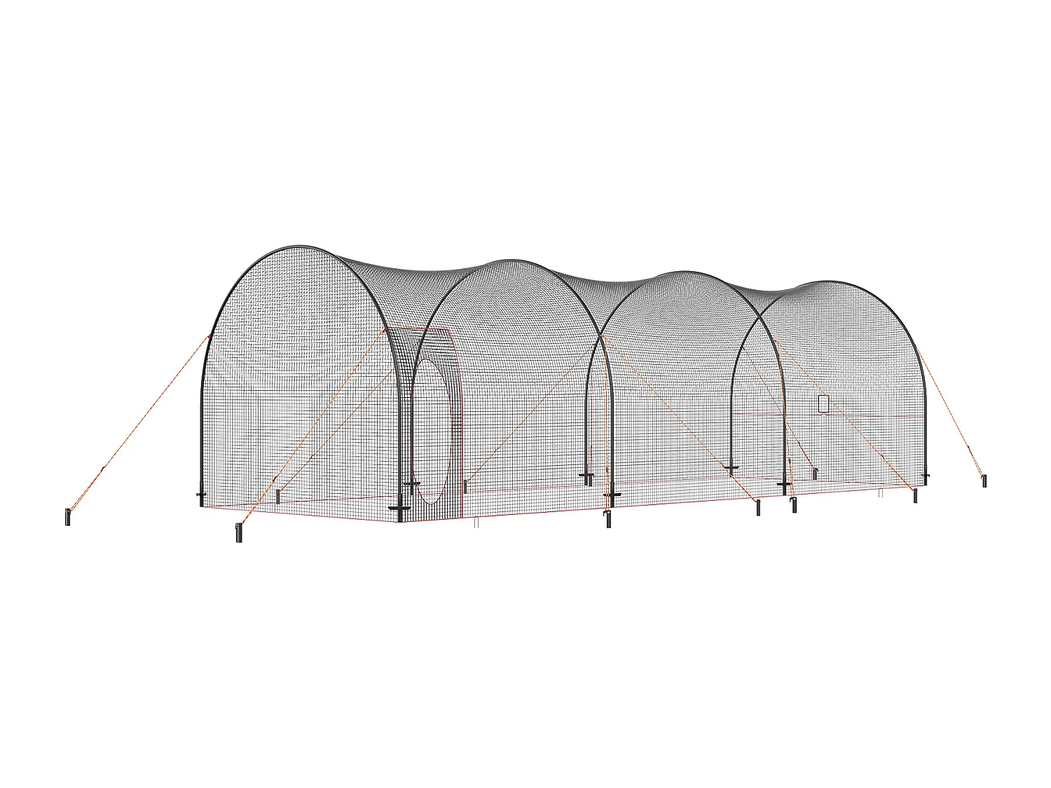 Cage de Baseball et Softball SucceBuy 1006cm, Cage d'Entraînement Portable avec Sac de Transport, Cage de Lancer Fermée Robuste pour l'Entraînement
