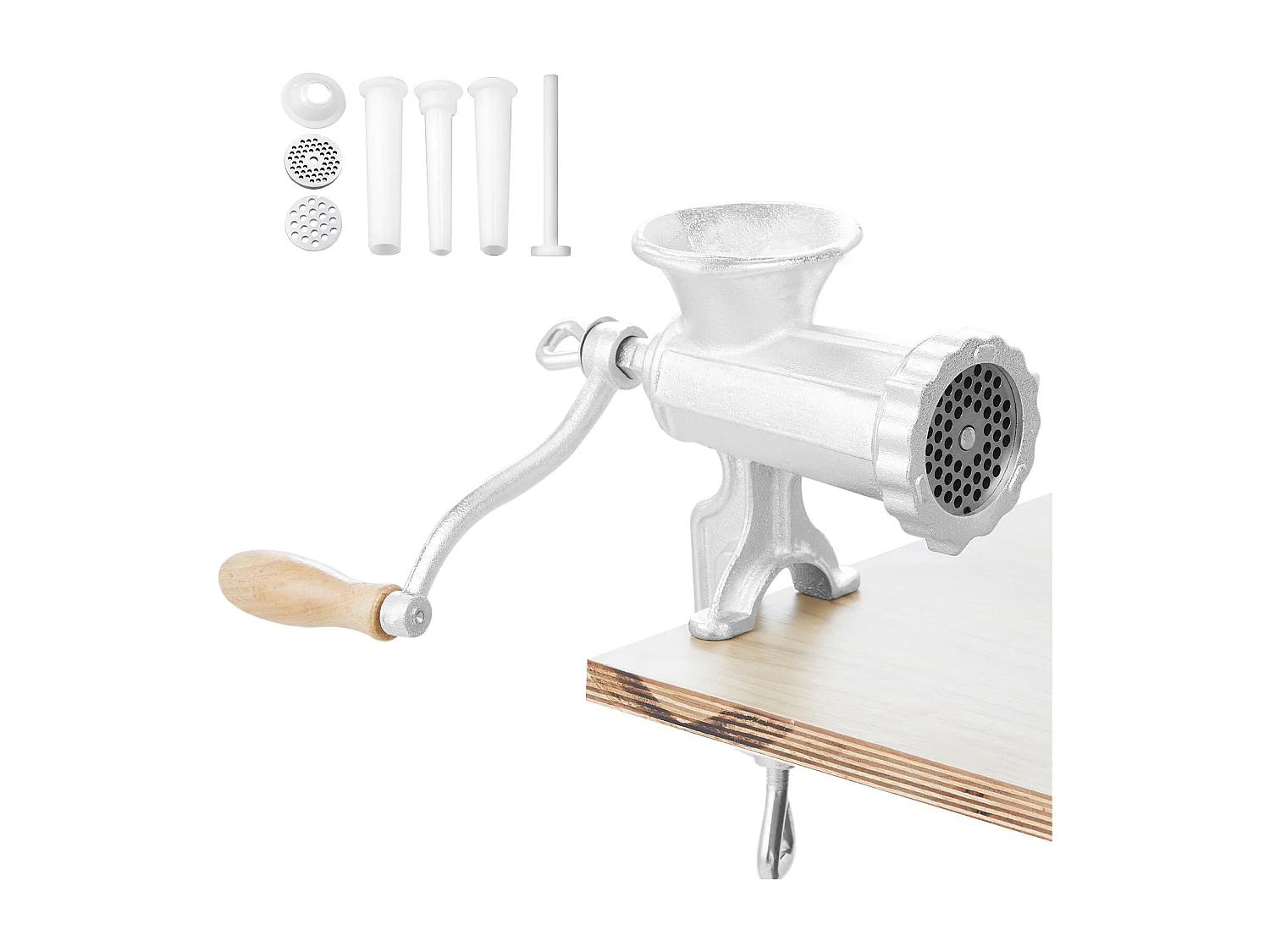 Tritacarne Manuale SucceBuy, In Ghisa Robusta Con Morsetto Da Tavolo In Acciaio