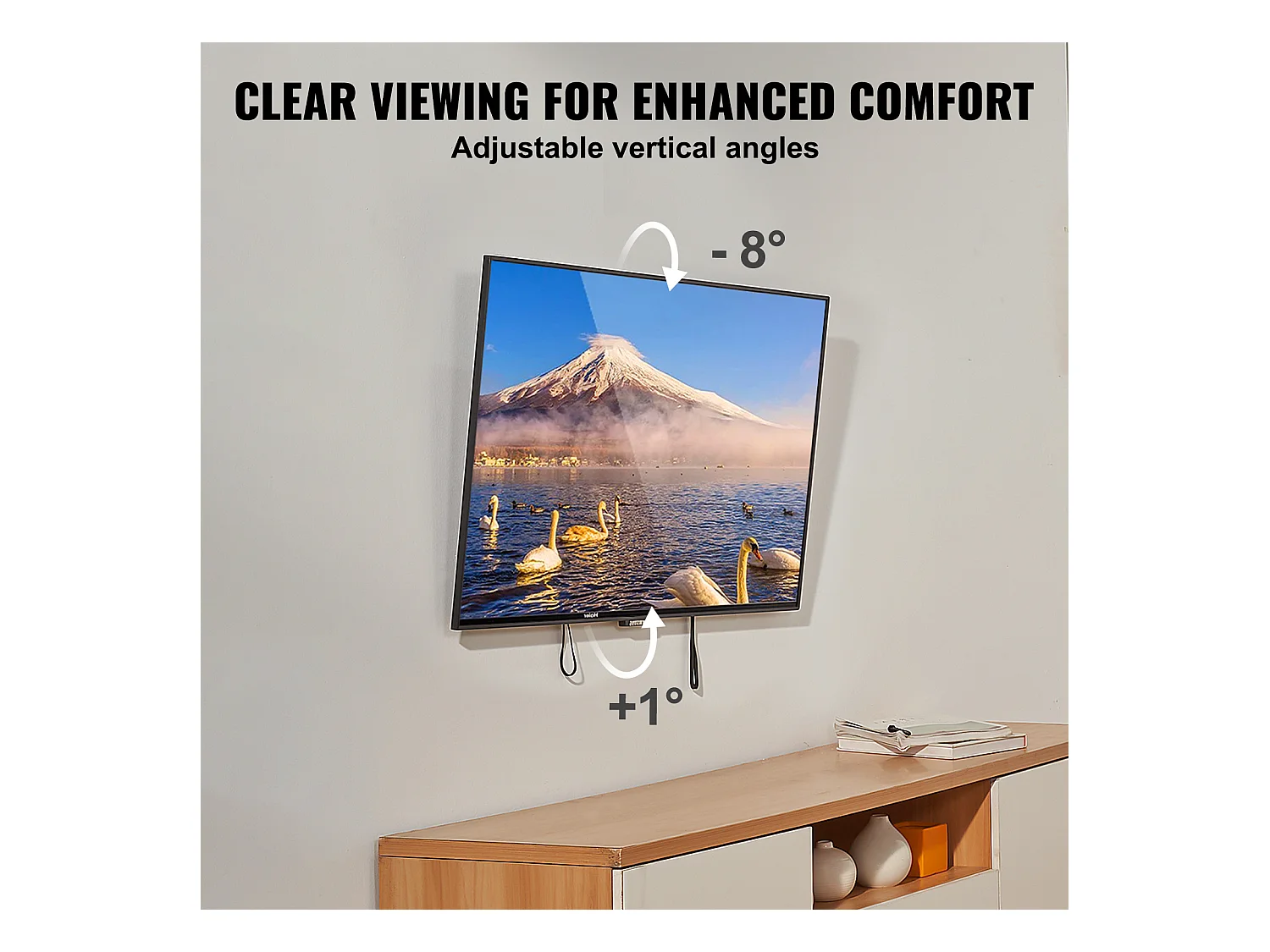 Wandhalter Universeller SucceBuy, für Flachbildschirm-TV, Kompatibel mit Fernsehern von 94 bis 178 cm