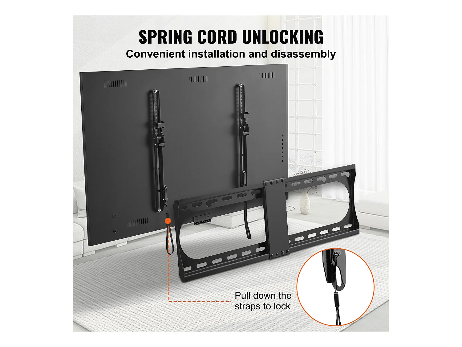 Wandhalter Universeller SucceBuy, für Flachbildschirm-TV, Kompatibel mit Fernsehern von 94 bis 178 cm