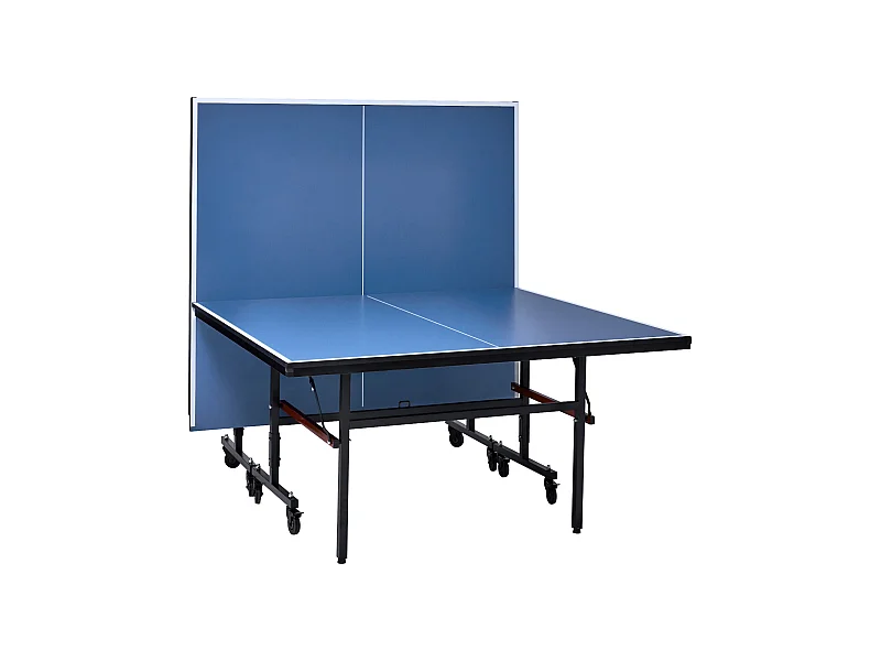 Tischtennisplatte SucceBuy, Professioneller Tischtennis, Innenraum-MDF, Klappbar mit Schnellspannnetz, Verriegelbare Räder