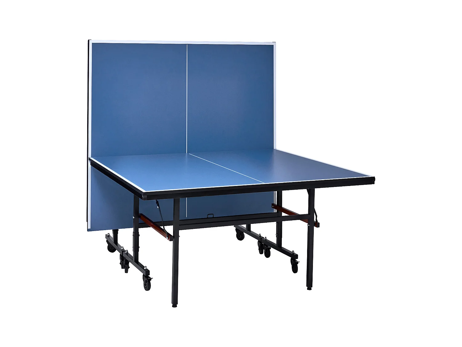 Stolik do Ping-Ponga SucceBuy, Profesjonalny Tenis Stołowy, MDF Wewnętrzny, Składany z Siatką do Szybkiego Zaciskania, Blokowane Kółka