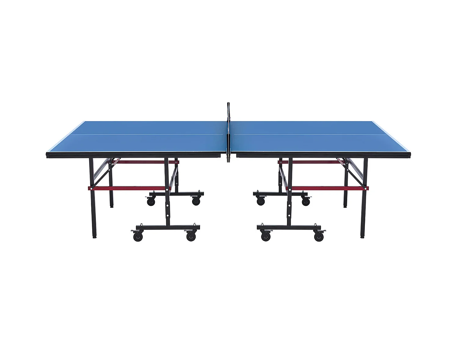 Stolik do Ping-Ponga SucceBuy, Profesjonalny Tenis Stołowy, MDF Wewnętrzny, Składany z Siatką do Szybkiego Zaciskania, Blokowane Kółka