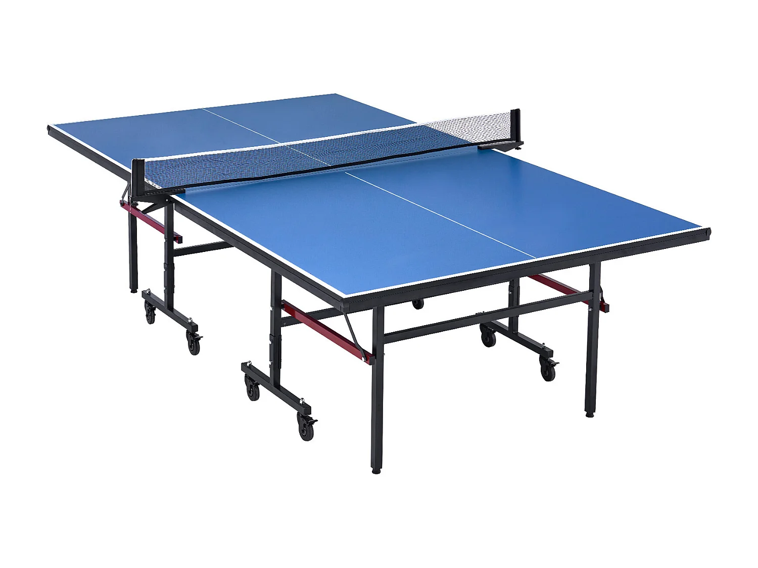 Mesa de Ping-Pong SucceBuy, Tênis de Mesa Profissional, MDF de Interior, Dobrável com Rede de Aperto Rápido, Rodas Bloqueáveis