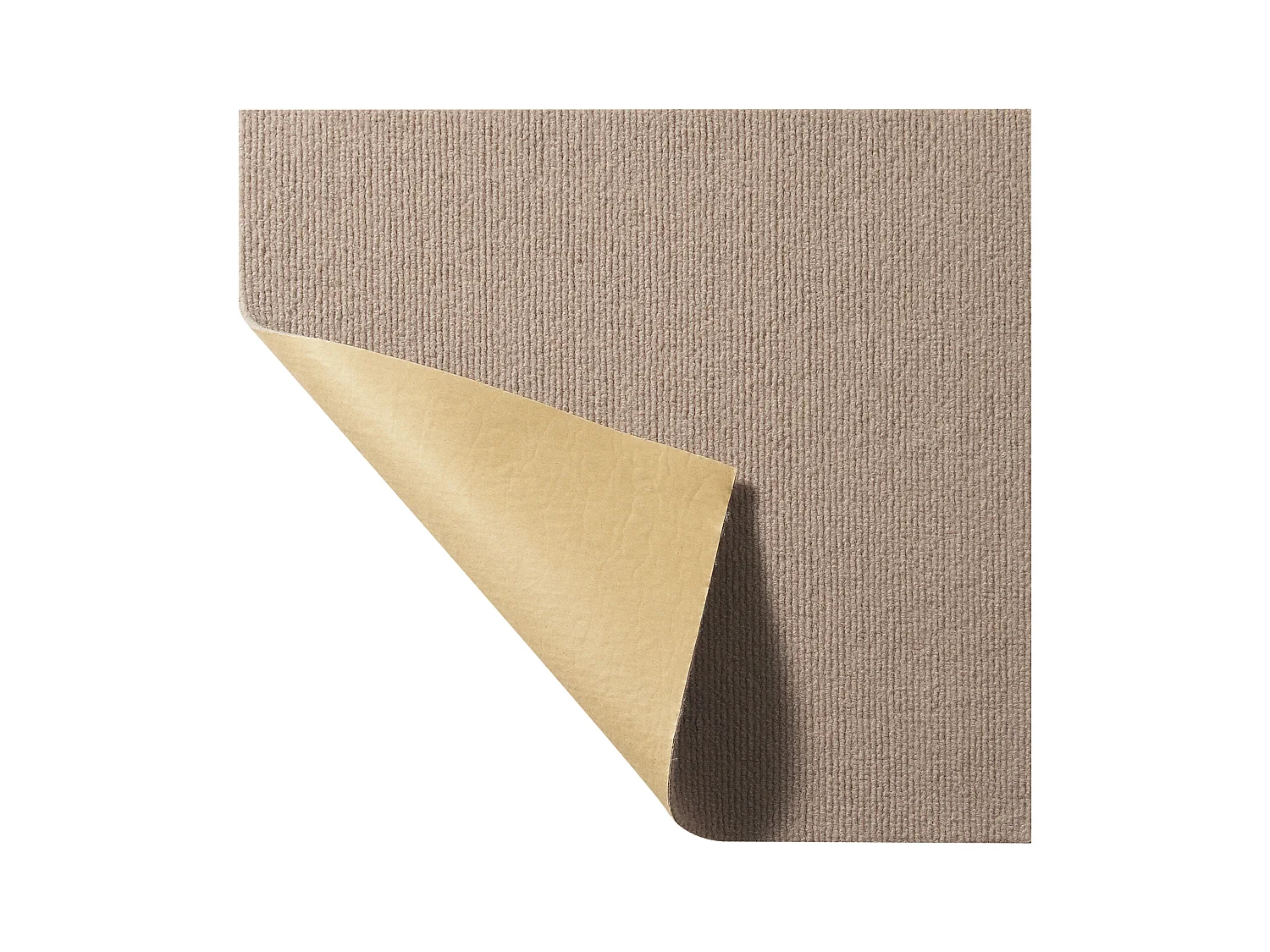 Tapis SucceBuy Dalles de Moquette Lot de 10 dalles de Moquette Autocollantes 45.72 x 45.72cm - Marron Clair