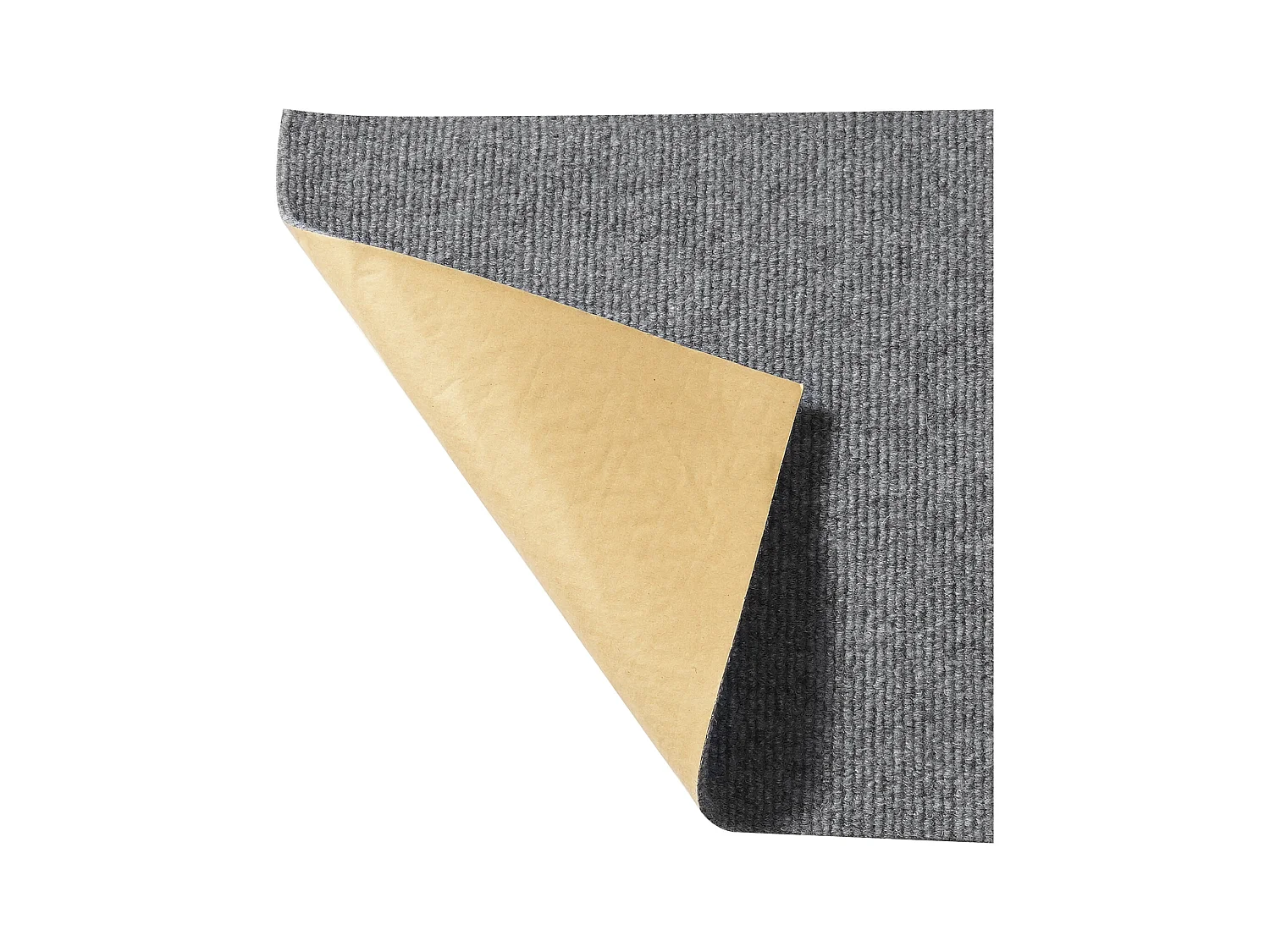 Tapis SucceBuy Dalles de Moquette Lot de 12 dalles de Moquette Autocollantes 30.48 x 30.48cm - Gris clair