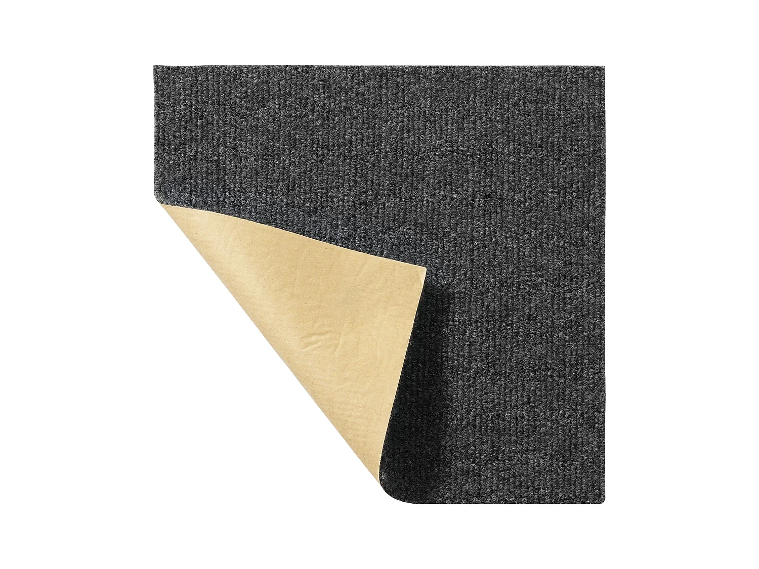 Tapis SucceBuy Dalles de Moquette Autocollantes 30.48 x 30.48cm - Gris Foncé