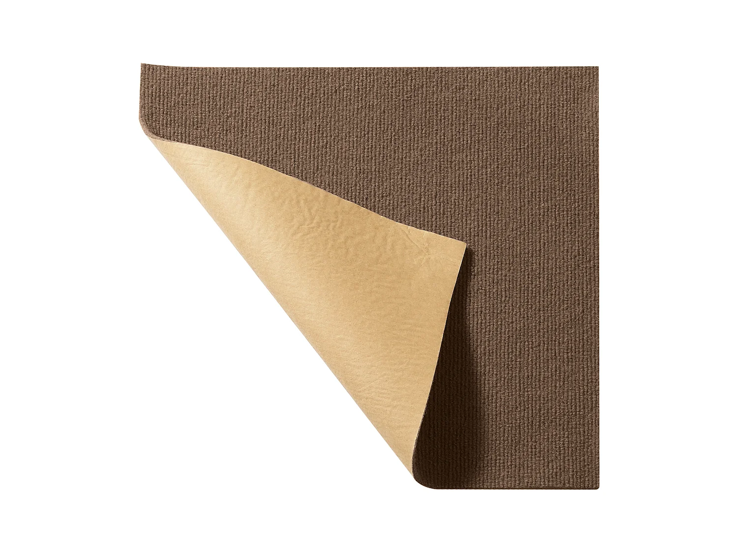 Tapis SucceBuy Dalles de Moquette Lot de 10 dalles de Moquette Autocollantes 45.72 x 45.72cm - Marron Foncé