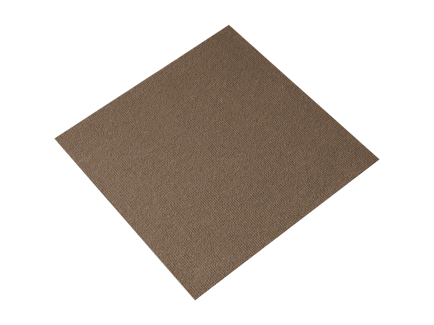 Tapis SucceBuy Dalles de Moquette Lot de 10 dalles de Moquette Autocollantes 45.72 x 45.72cm - Marron Foncé